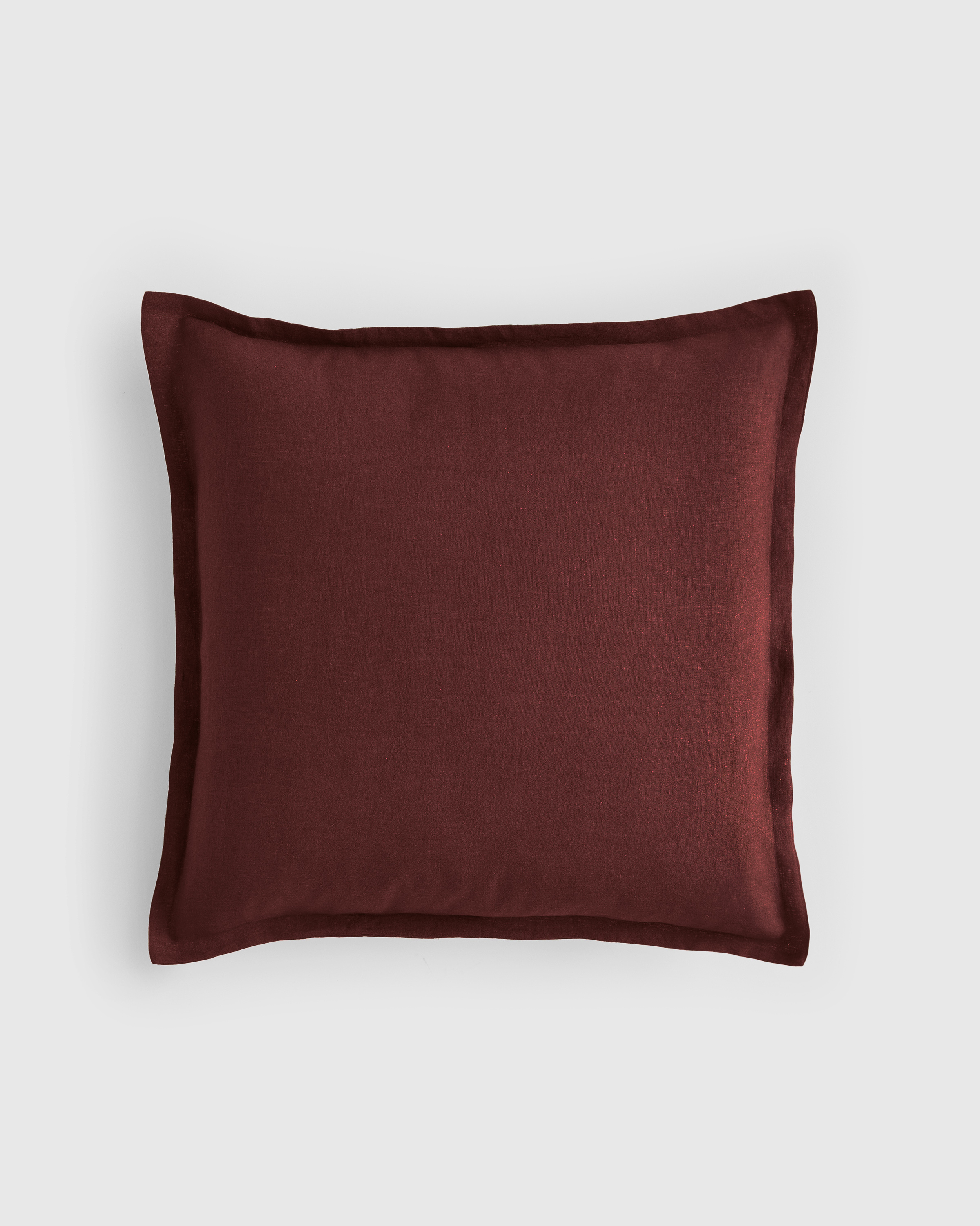 Burgundy European Linen Euro Sham
