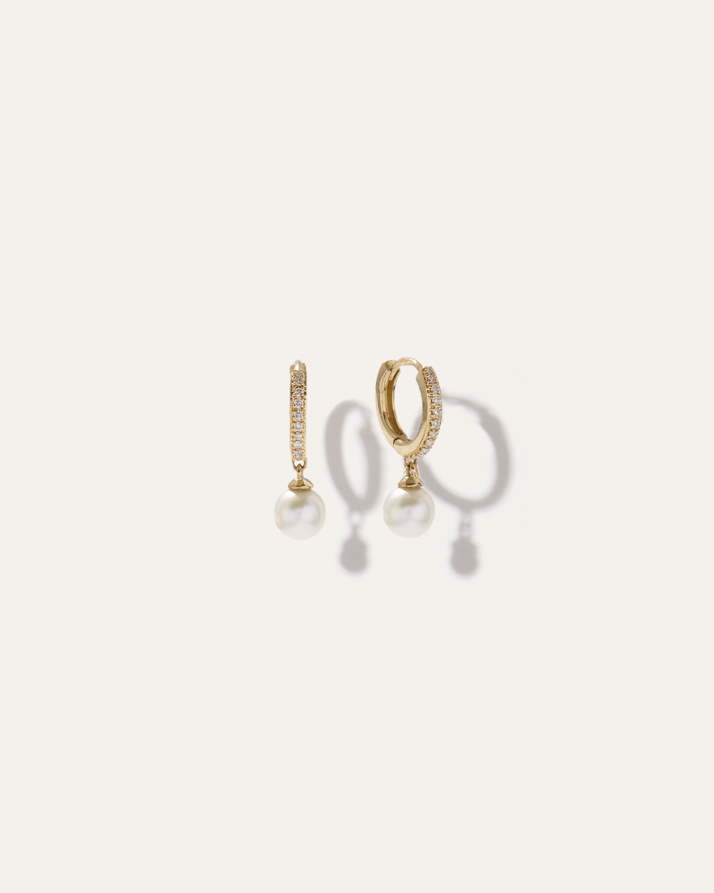 Pave Diamond Hoops 2
