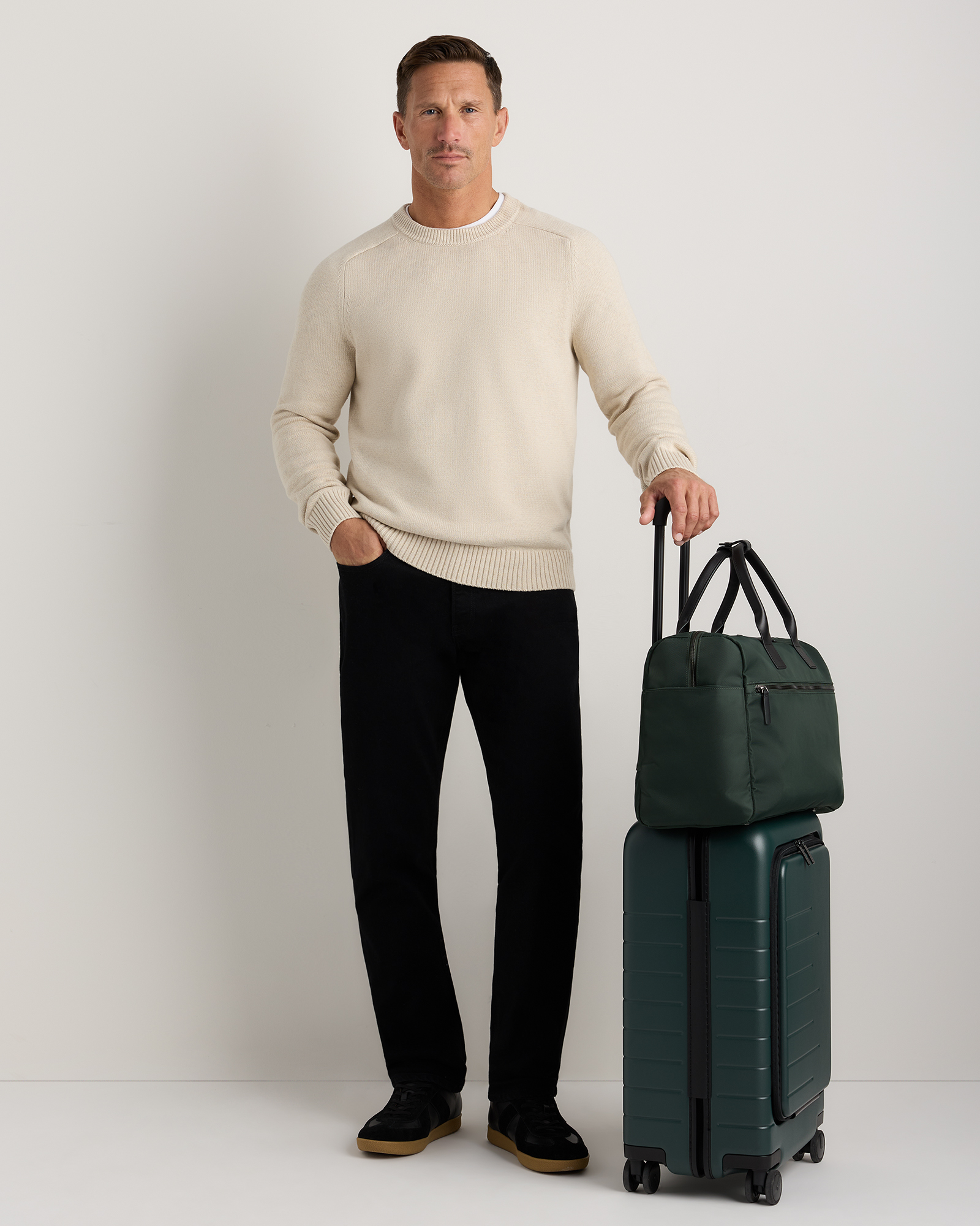 Voyage Nylon Travel Duffle in Dark Green