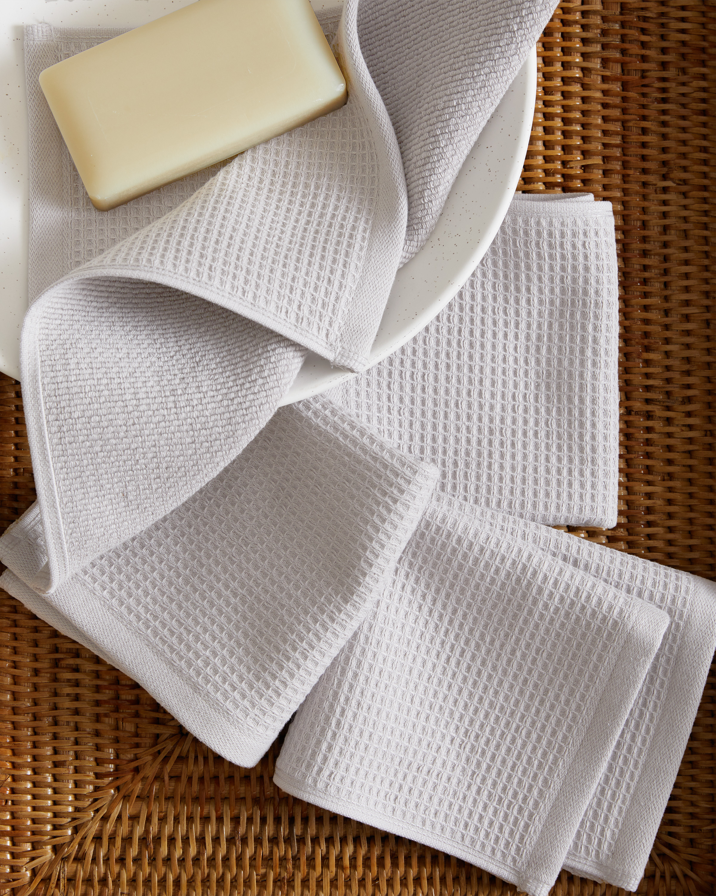 Towels WaffleTerry Silver WashCloths 3195