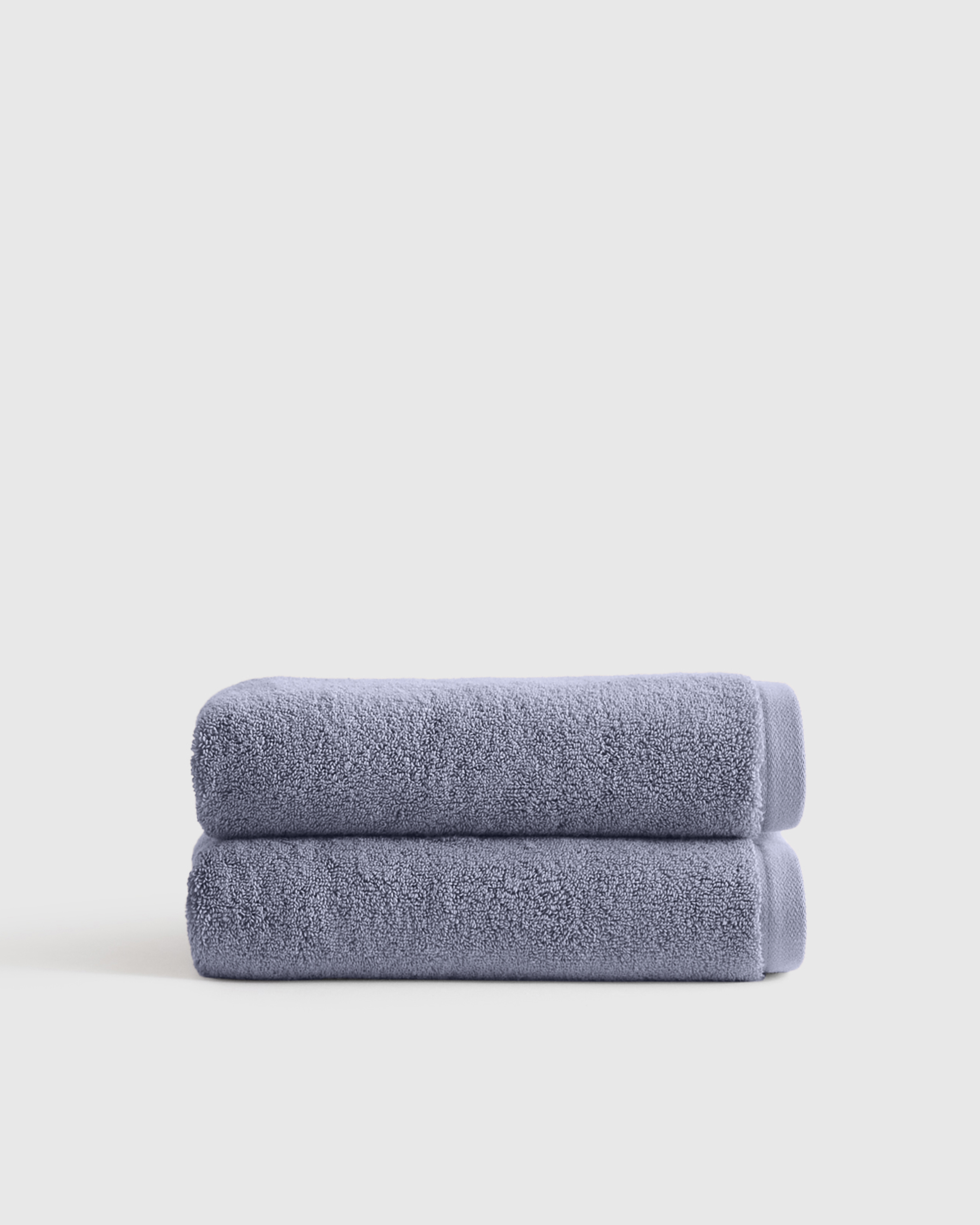 Twilight Blue Plush Organic Turkish Cotton Hand Towel (Set of 2)