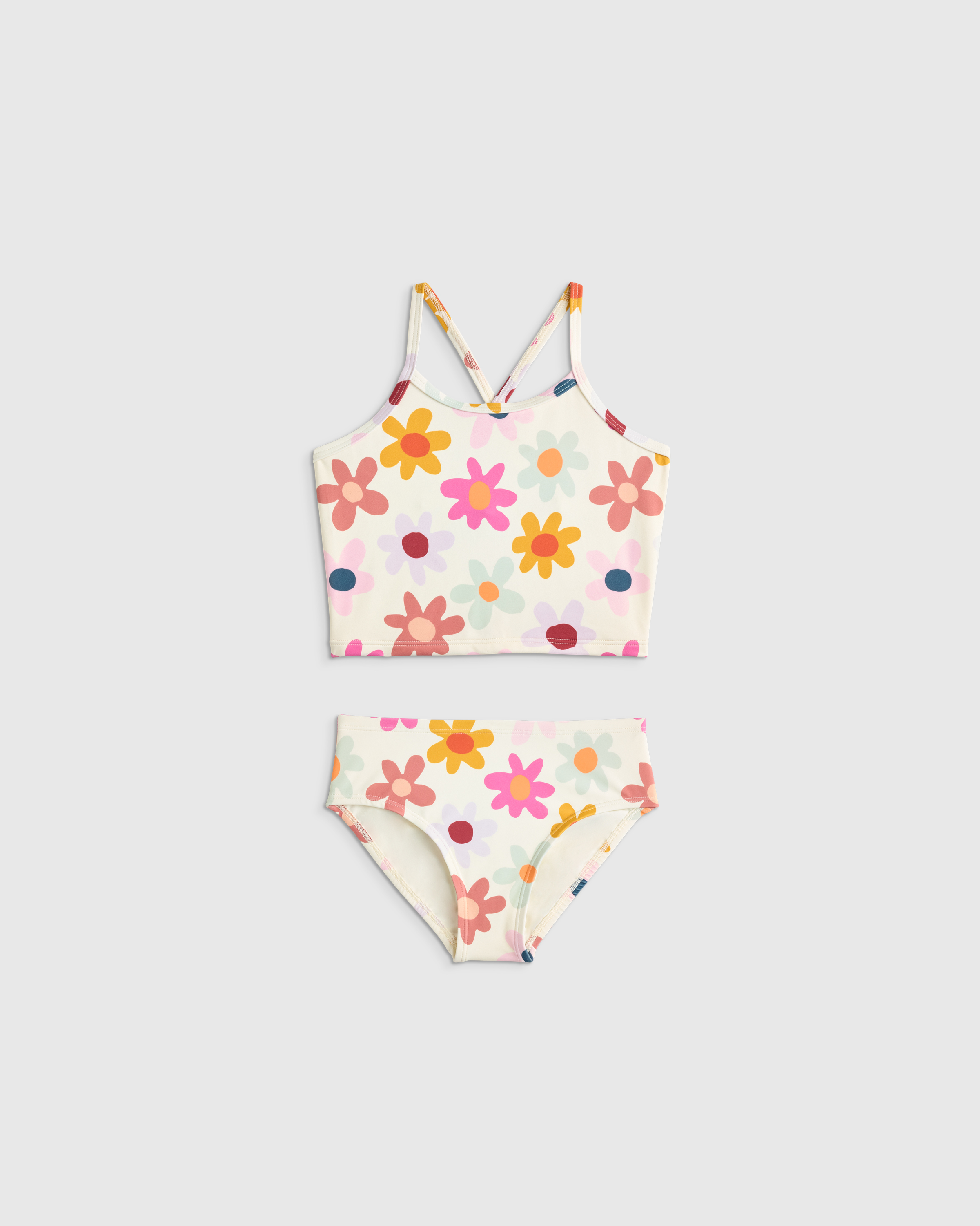 Happy Floral Tankini Swimsuit