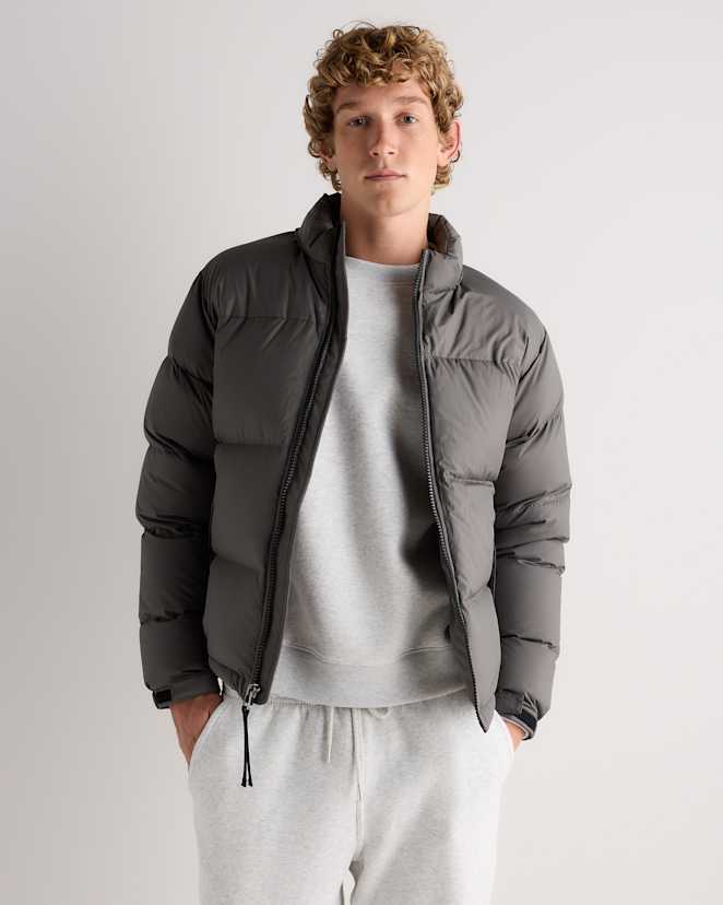 Dark Fossil Grey Responsible Down Puffer Jacket