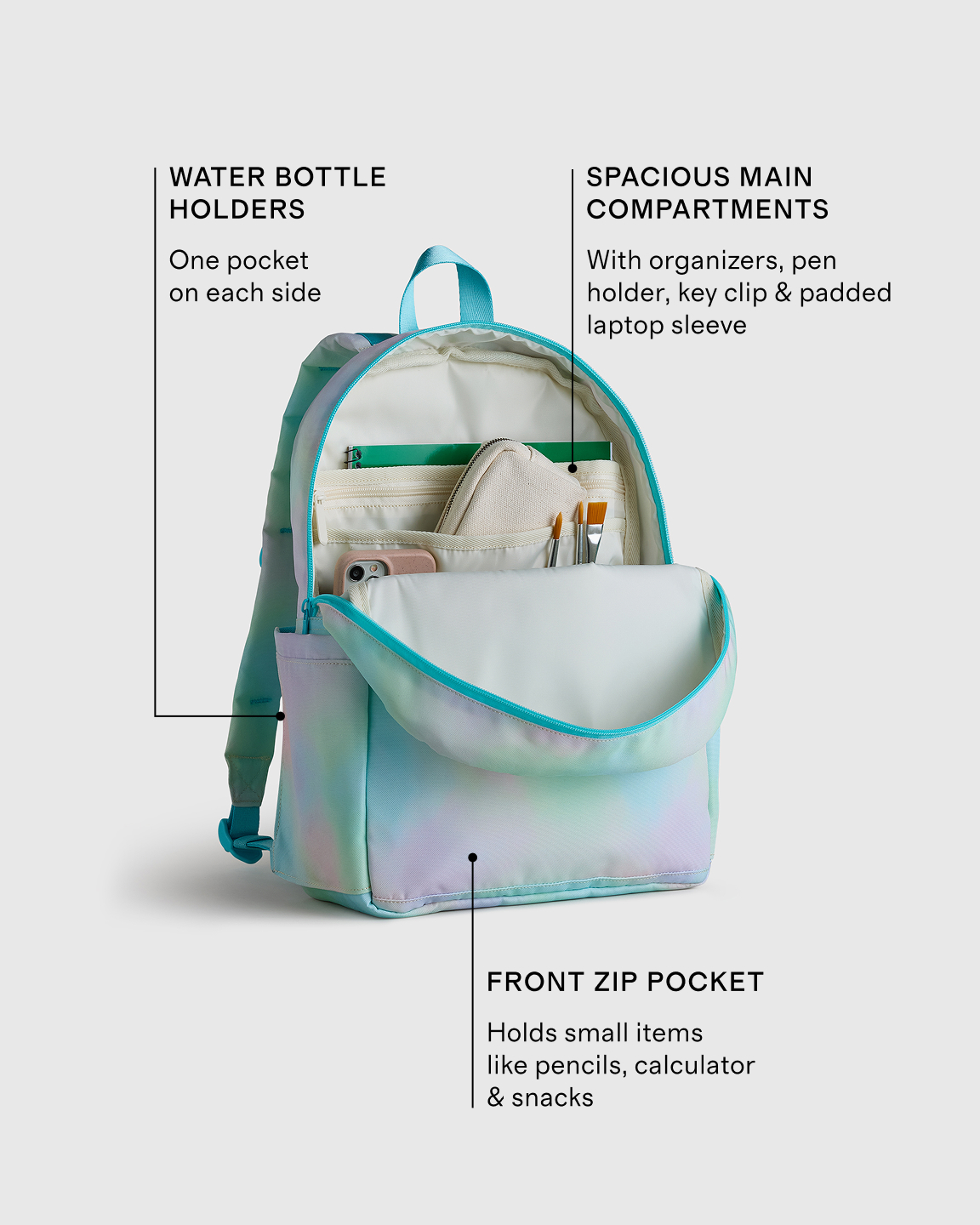 cute clear mini backpack Pack Cush-It All Species Size:3-PRONG HOOK'S FISH N CHICKEN, The transparent PVC material