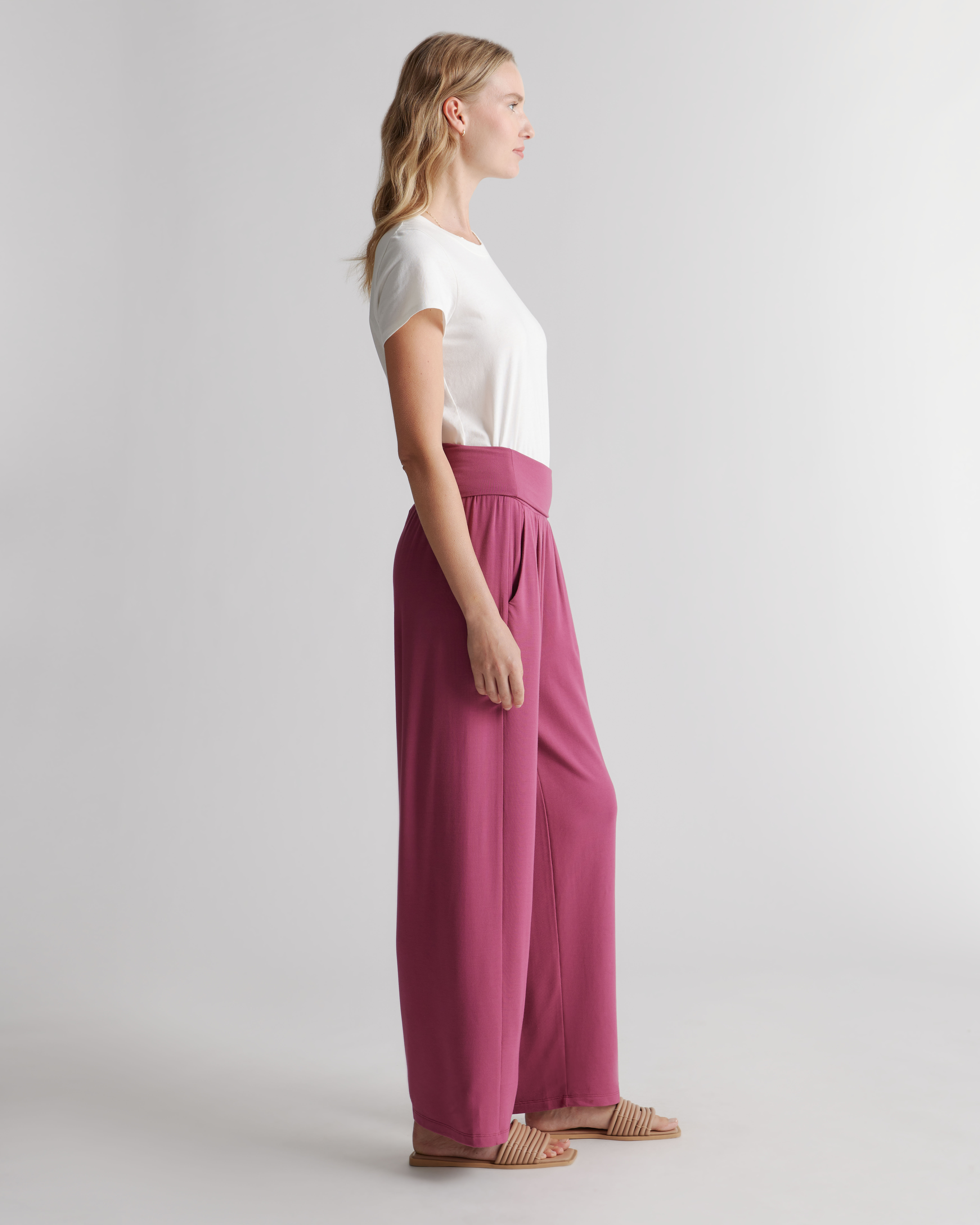 French Terry Modal Wide Leg Pants