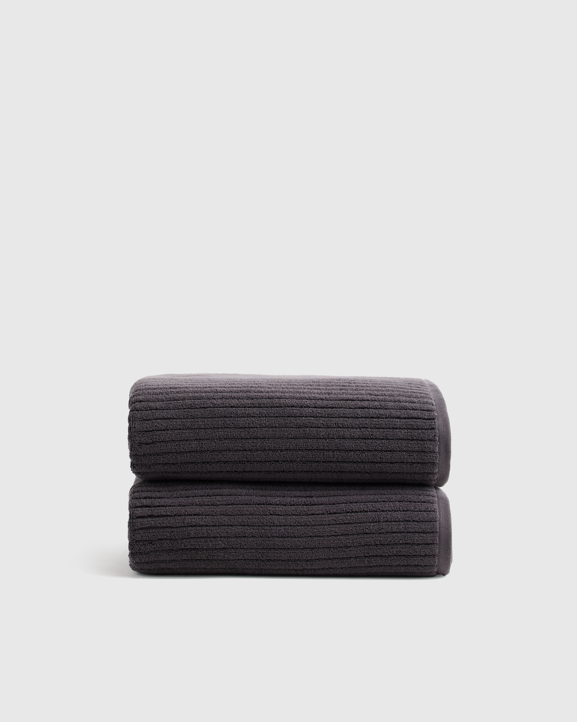Ribbed Organic Turkish Cotton Bath Towel (Set of 2)