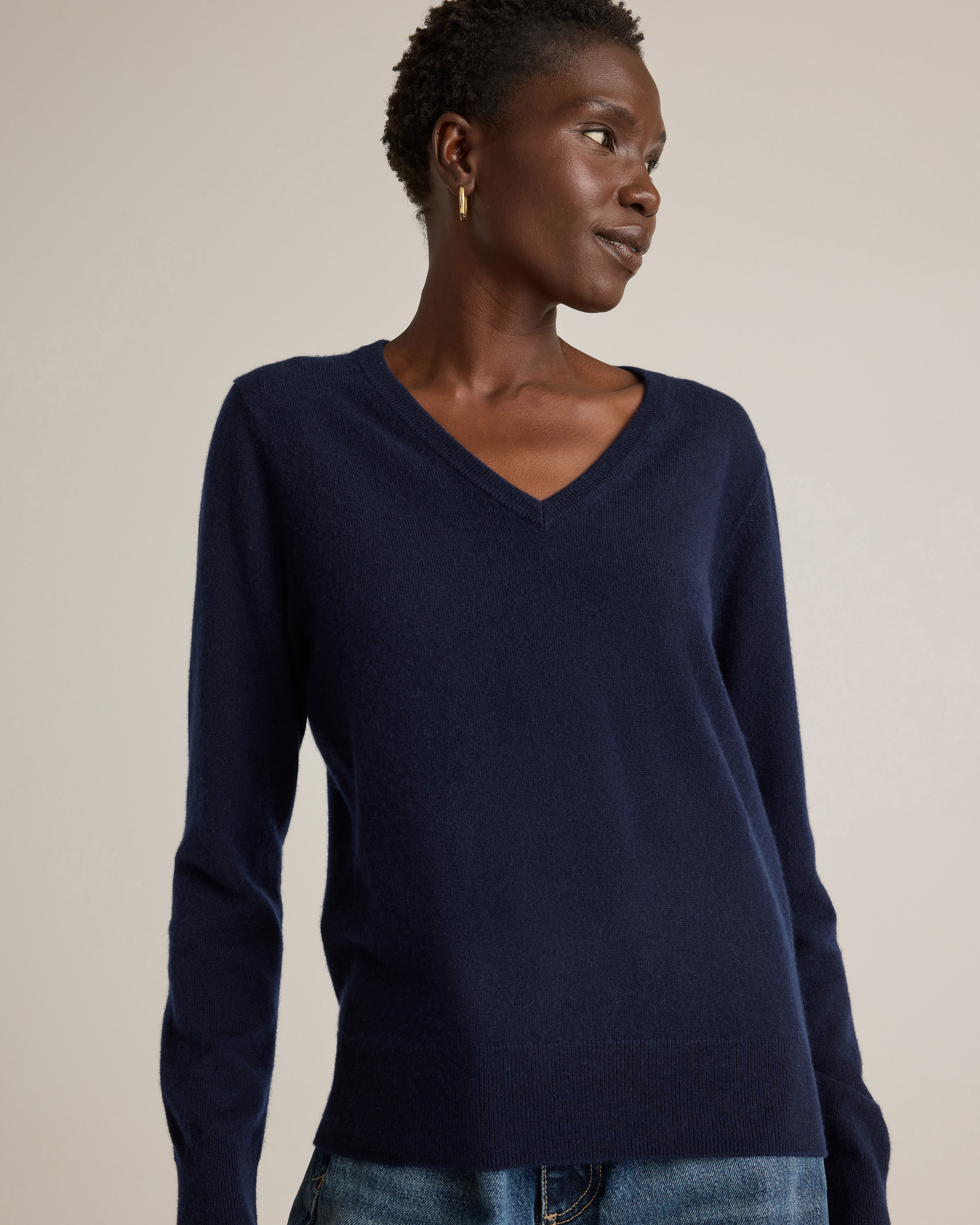 The Cashmere V-Neck Sweater