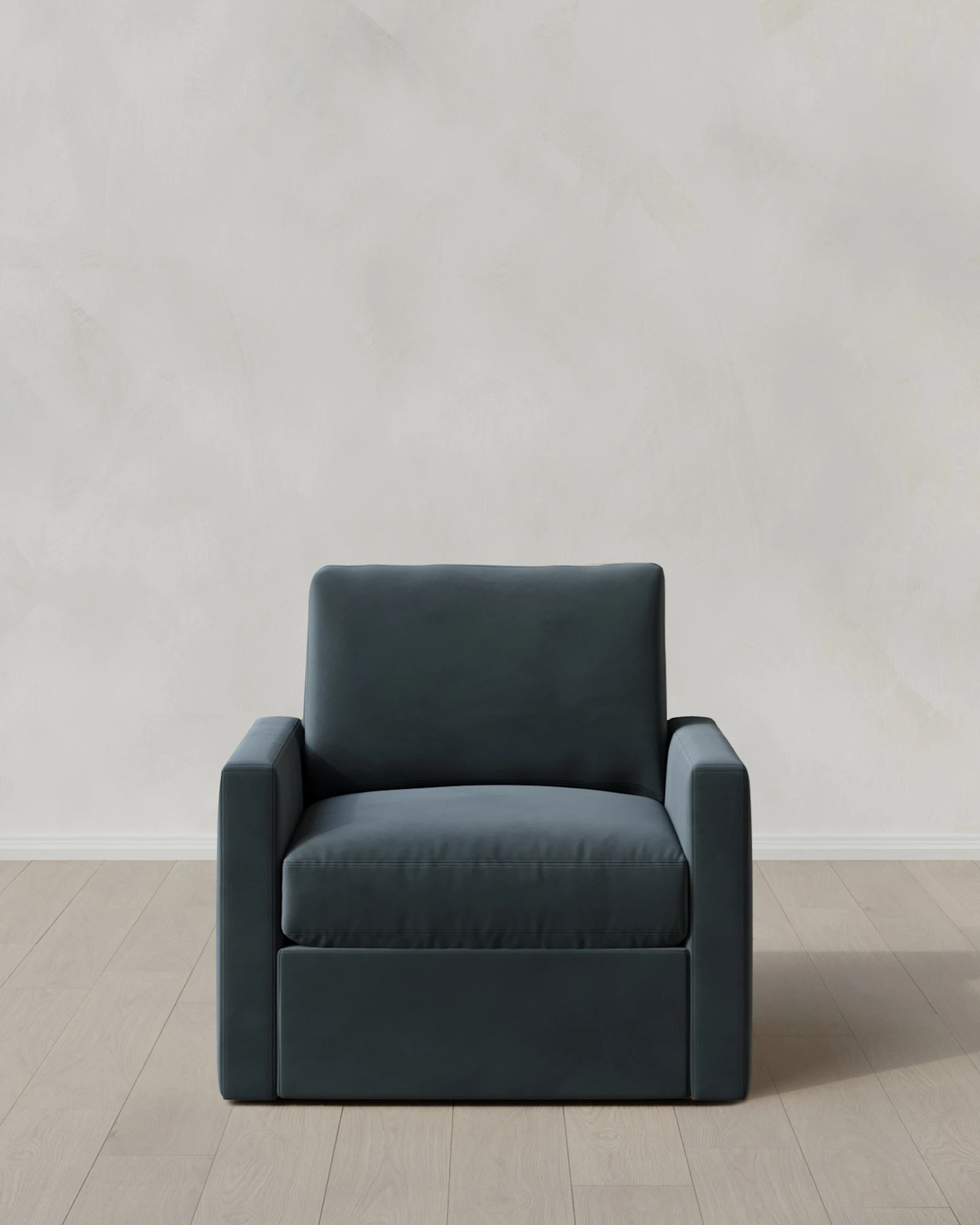 Brennan Performance Velvet Swivel Chair