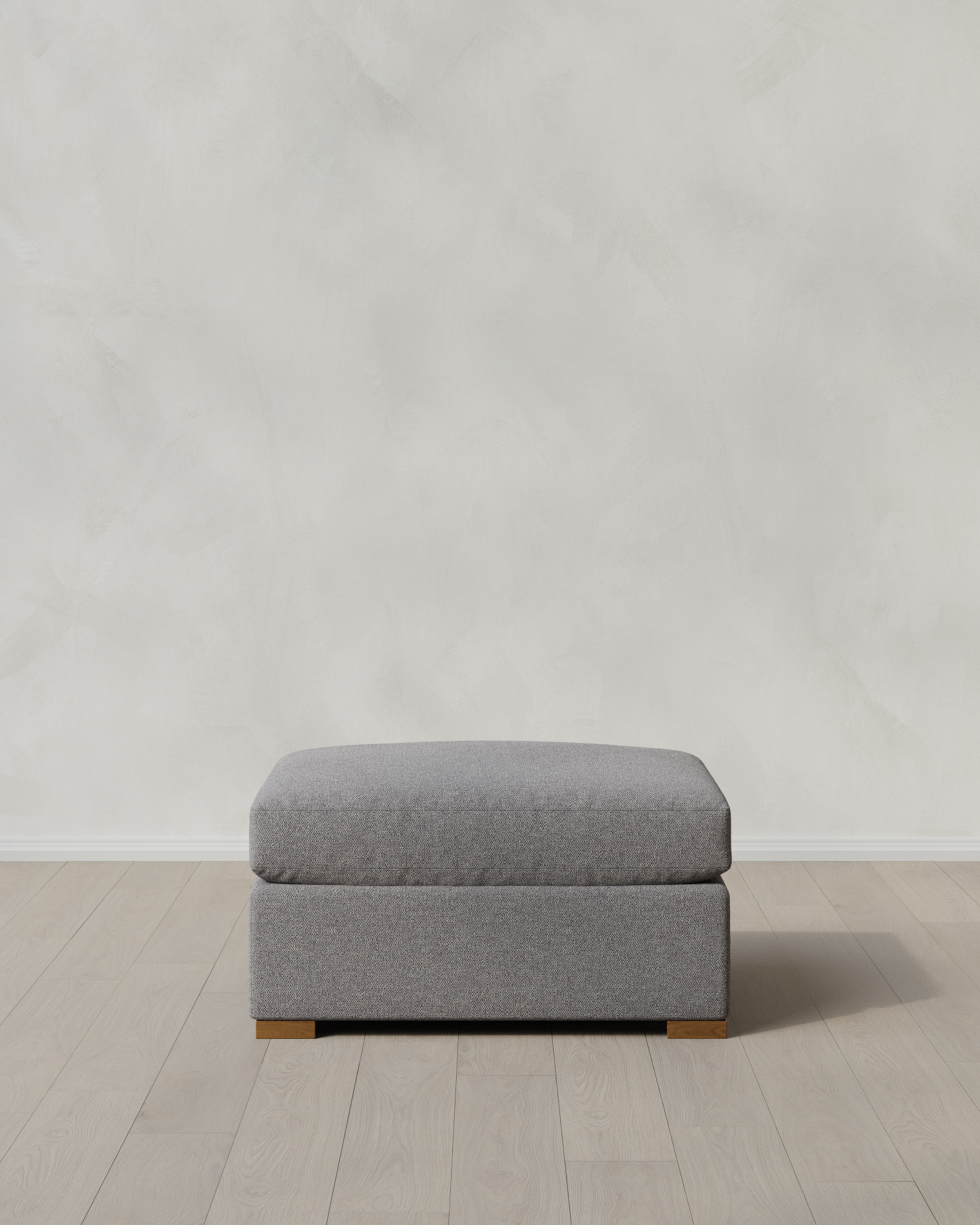 Ash Hollis Slope Arm Ottoman in Performance Basketweave