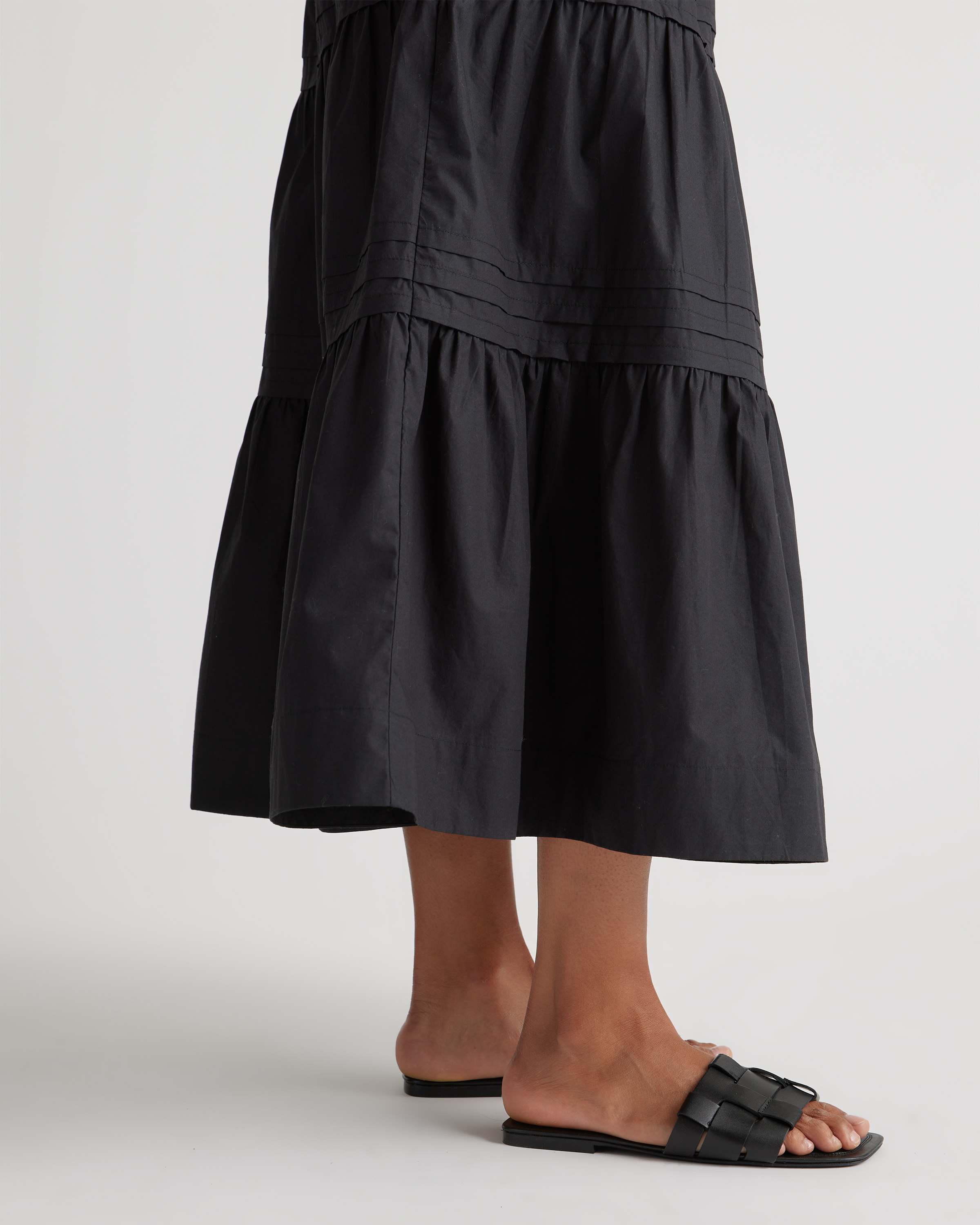 100% Organic Cotton Tiered Maxi Skirt