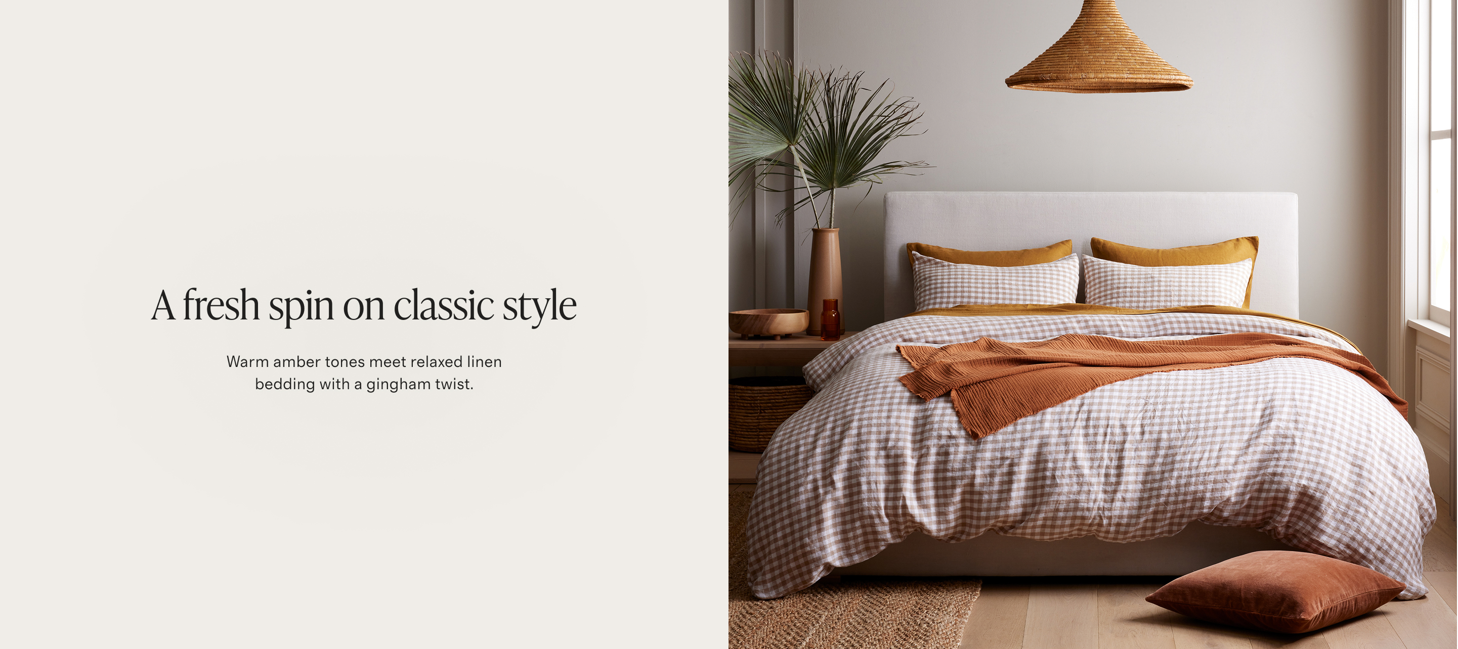 amber tones banner - desktop