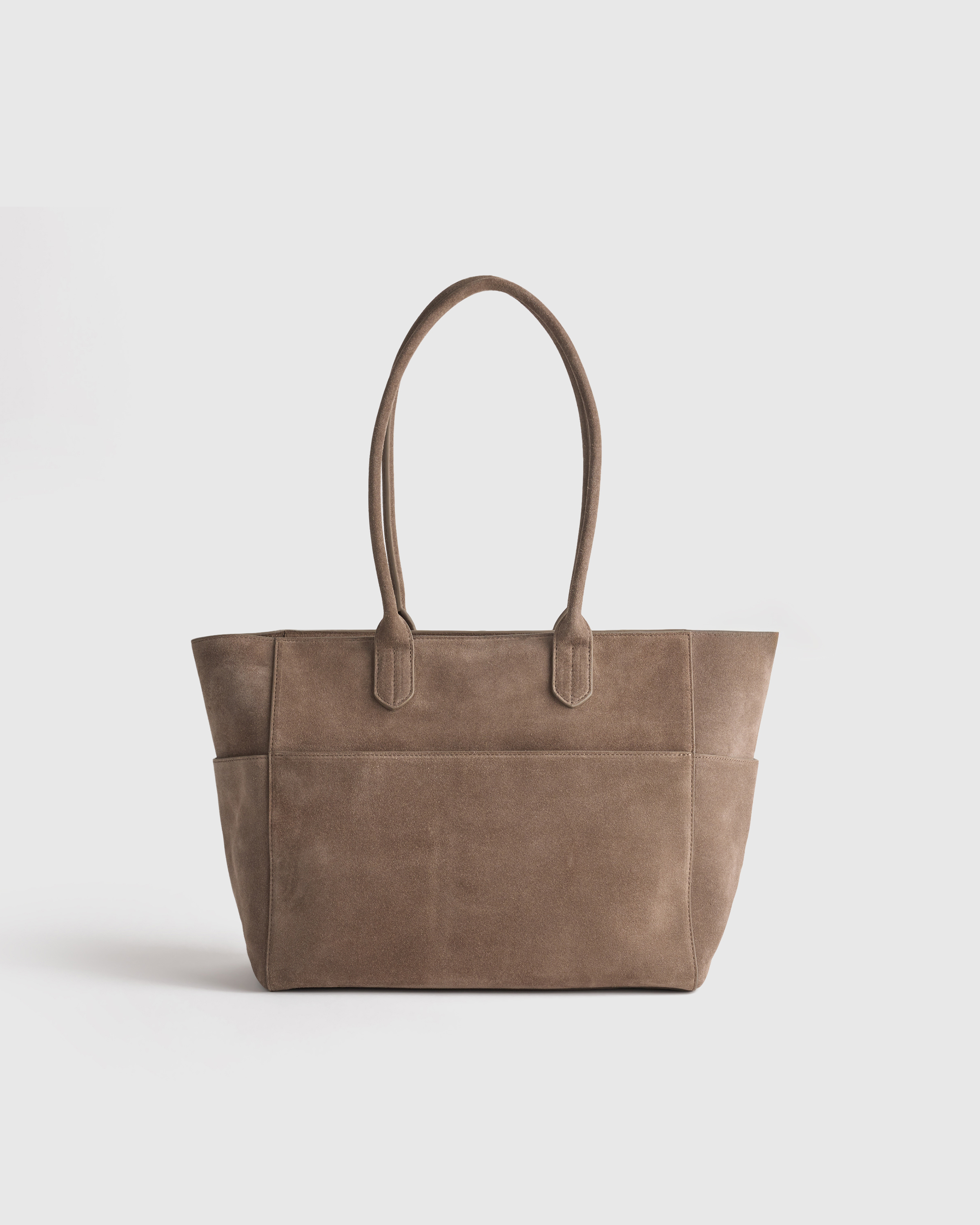Pebble Italian Suede Shopper Tote