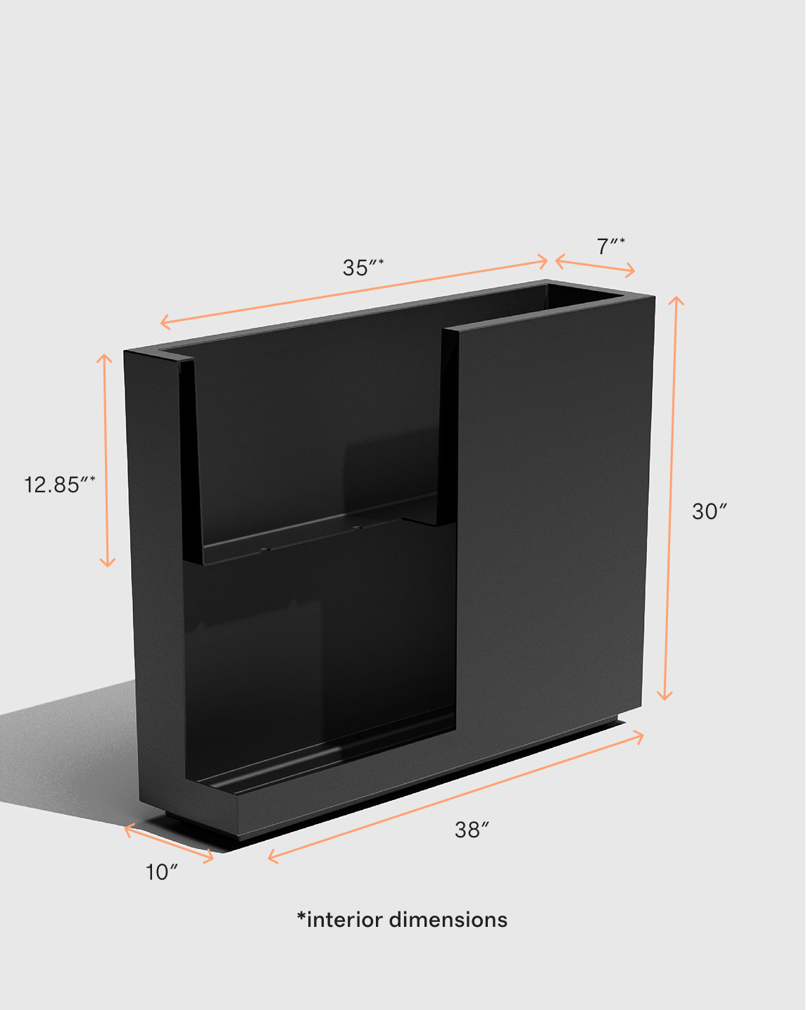 Block Series All Weather Rectangular Planter by Veradek - Thumbnail 4