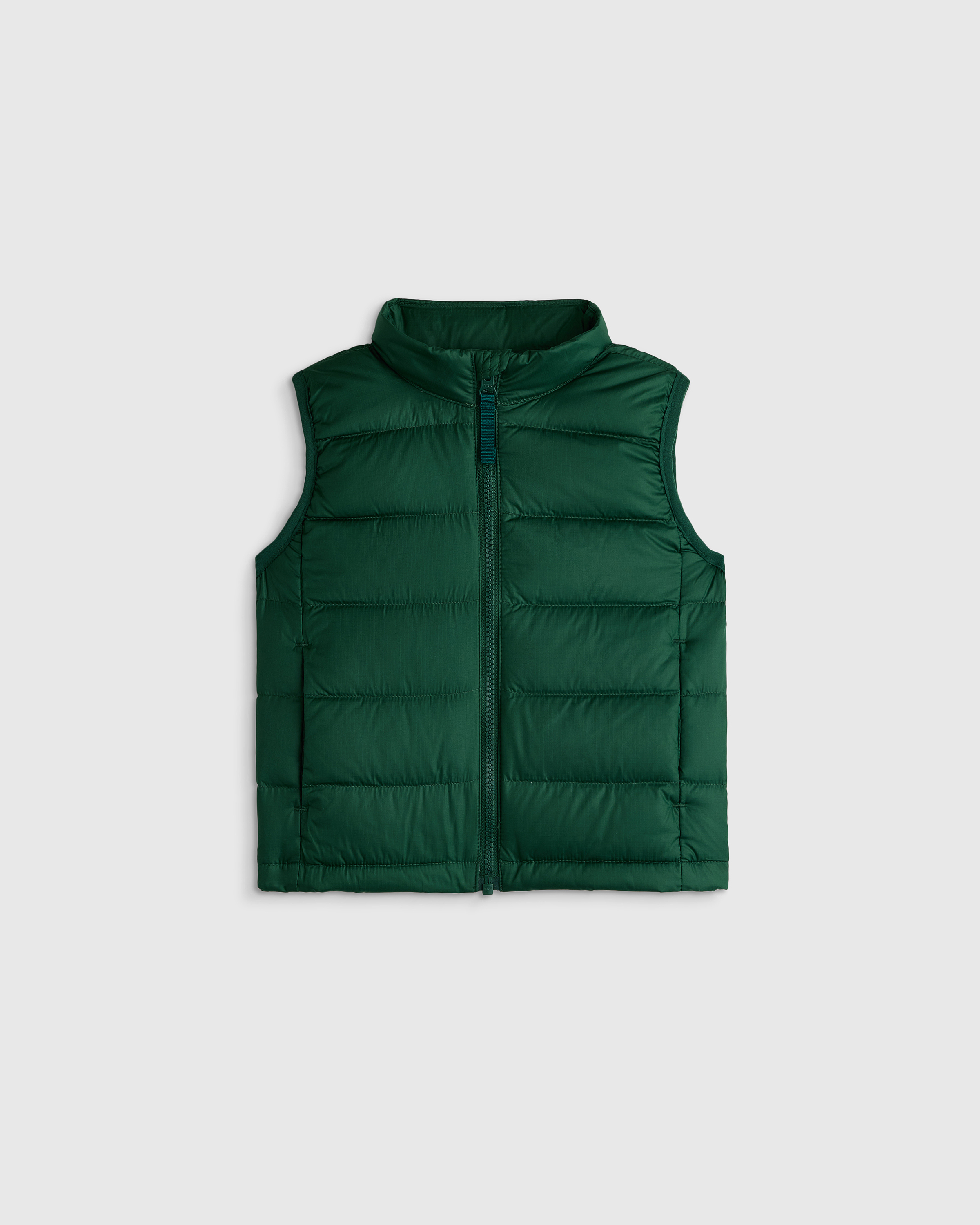 Dark Green Lightweight Down Puffer Vest