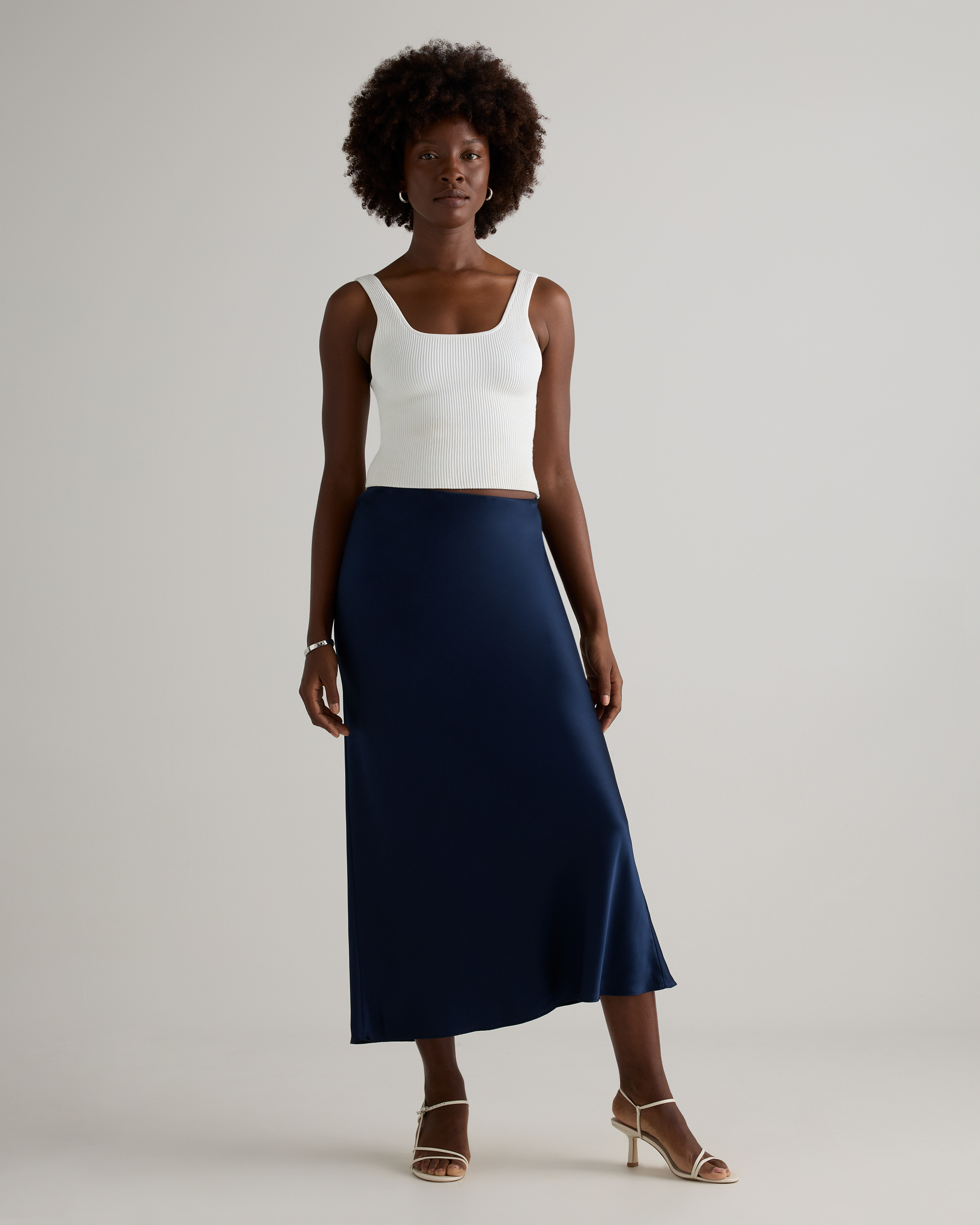 100% Washable Silk Maxi Skirt