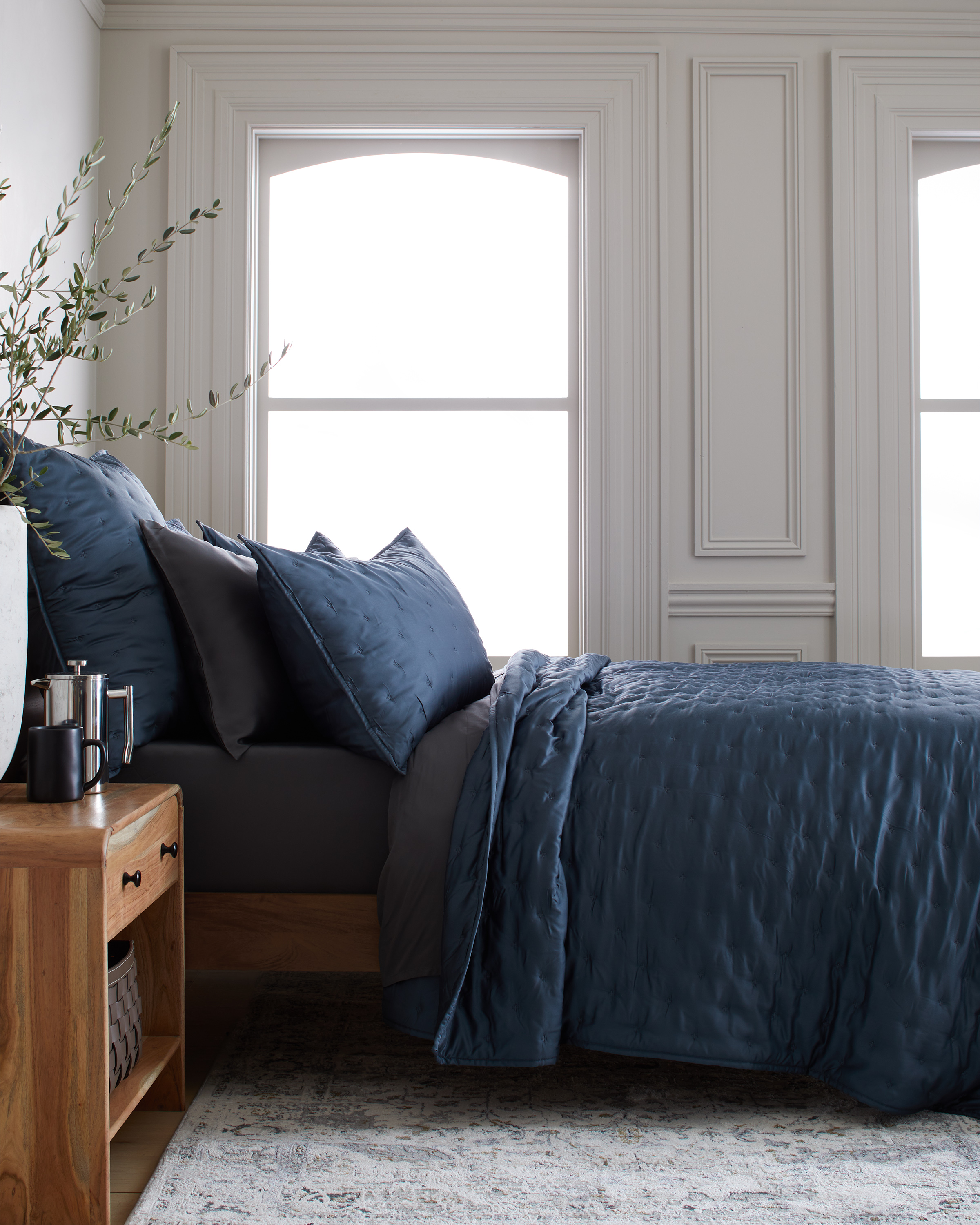 Organic Bamboo Lyocell Quilted Euro Sham