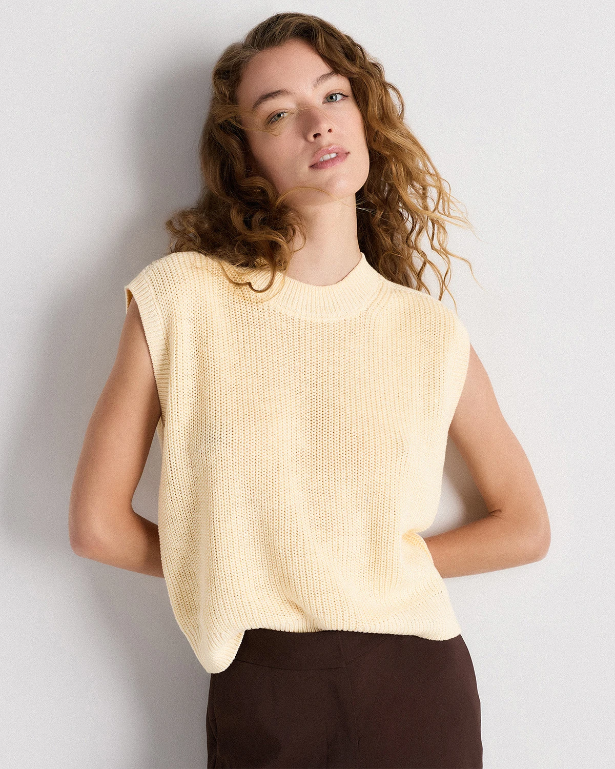 Cotton Linen Sweater Tank