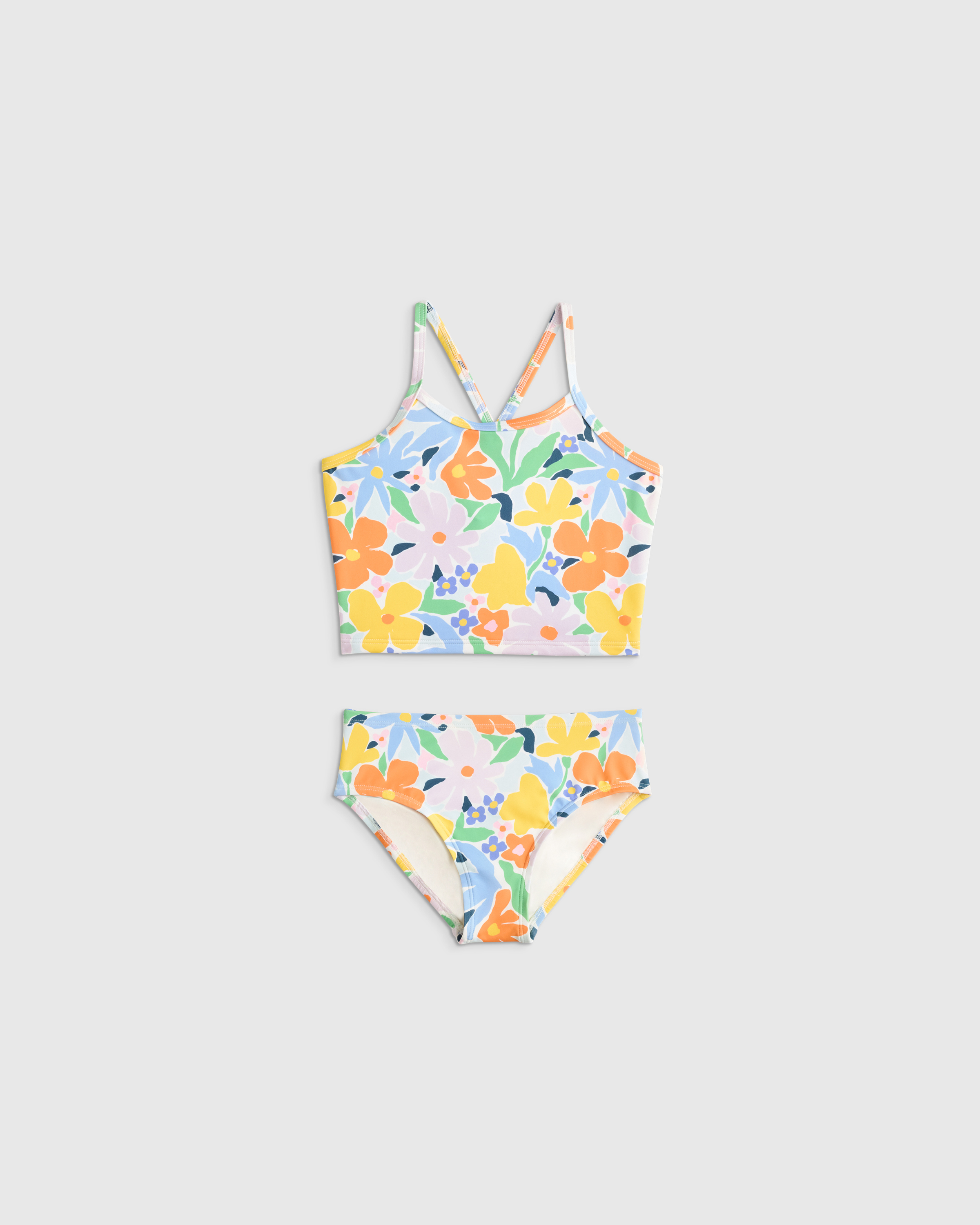 Poolside Floral Tankini Swimsuit