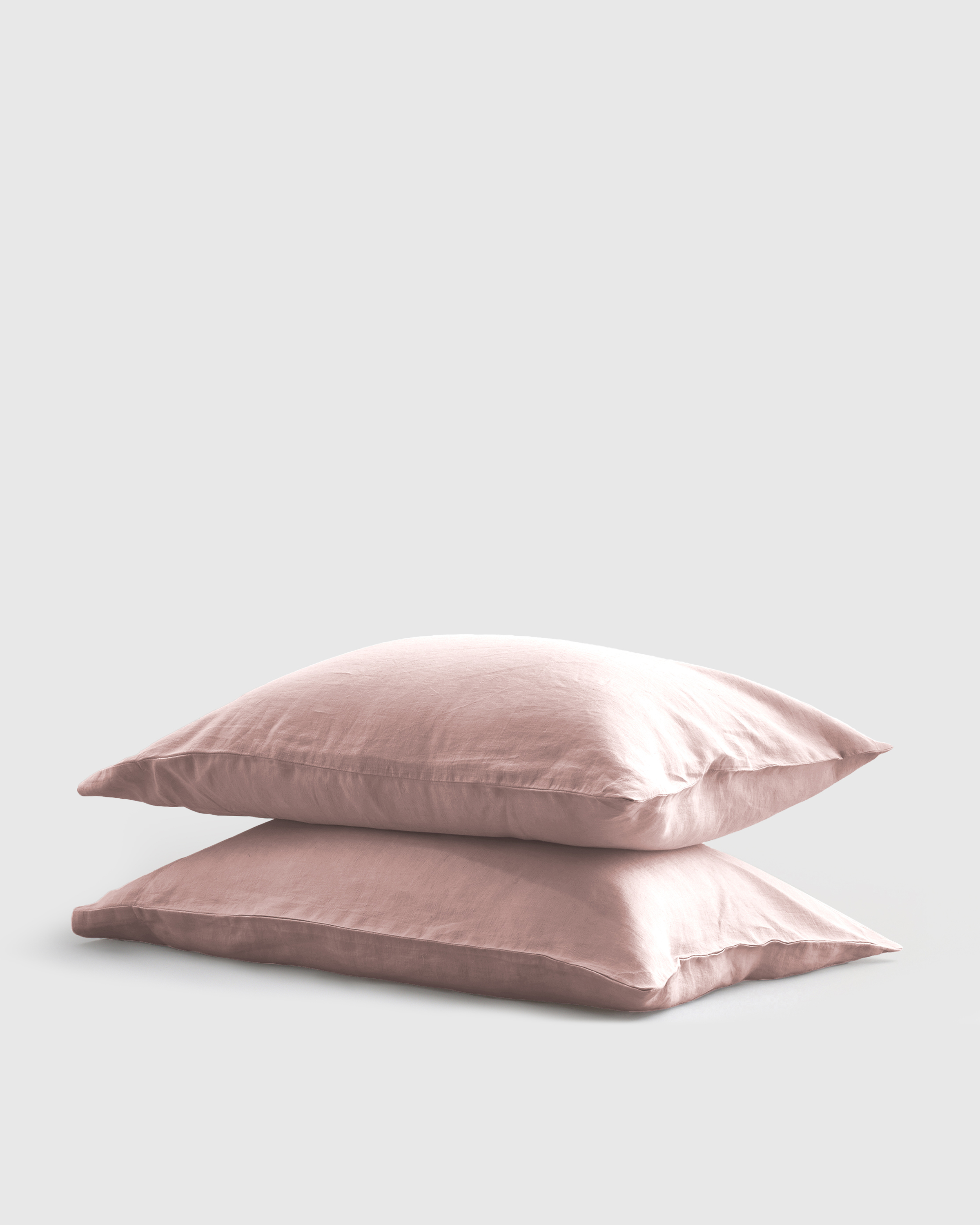 Dusty Mauve European Linen Pillowcase Set