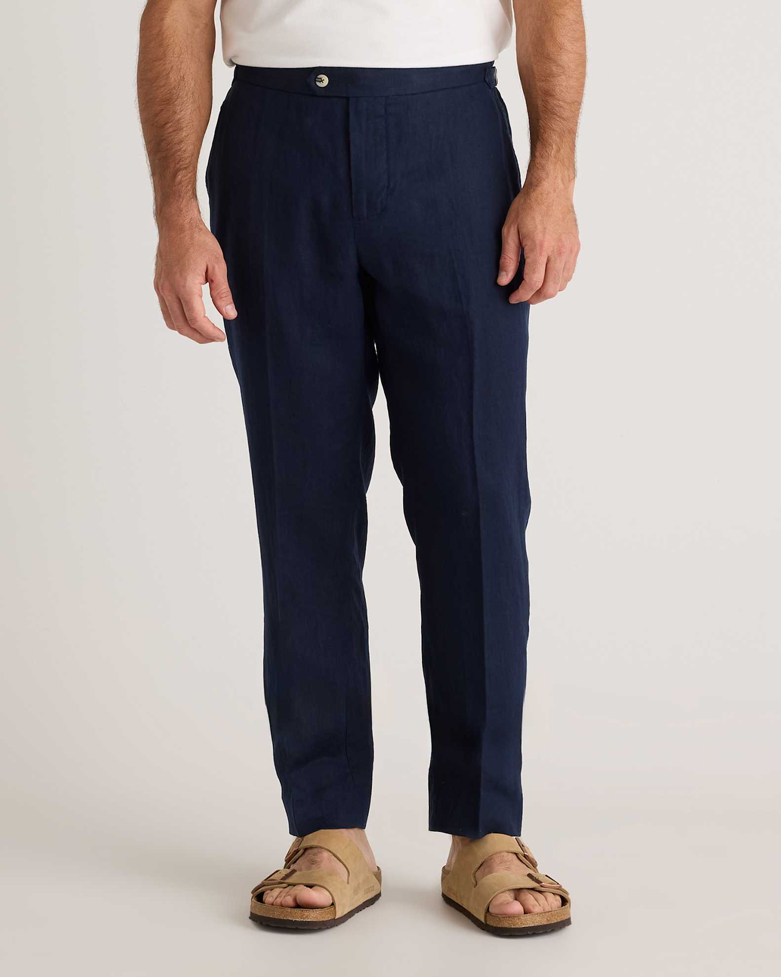 Men's 100% European Linen Dress Pants Men's 100% European Linen Dress Pants