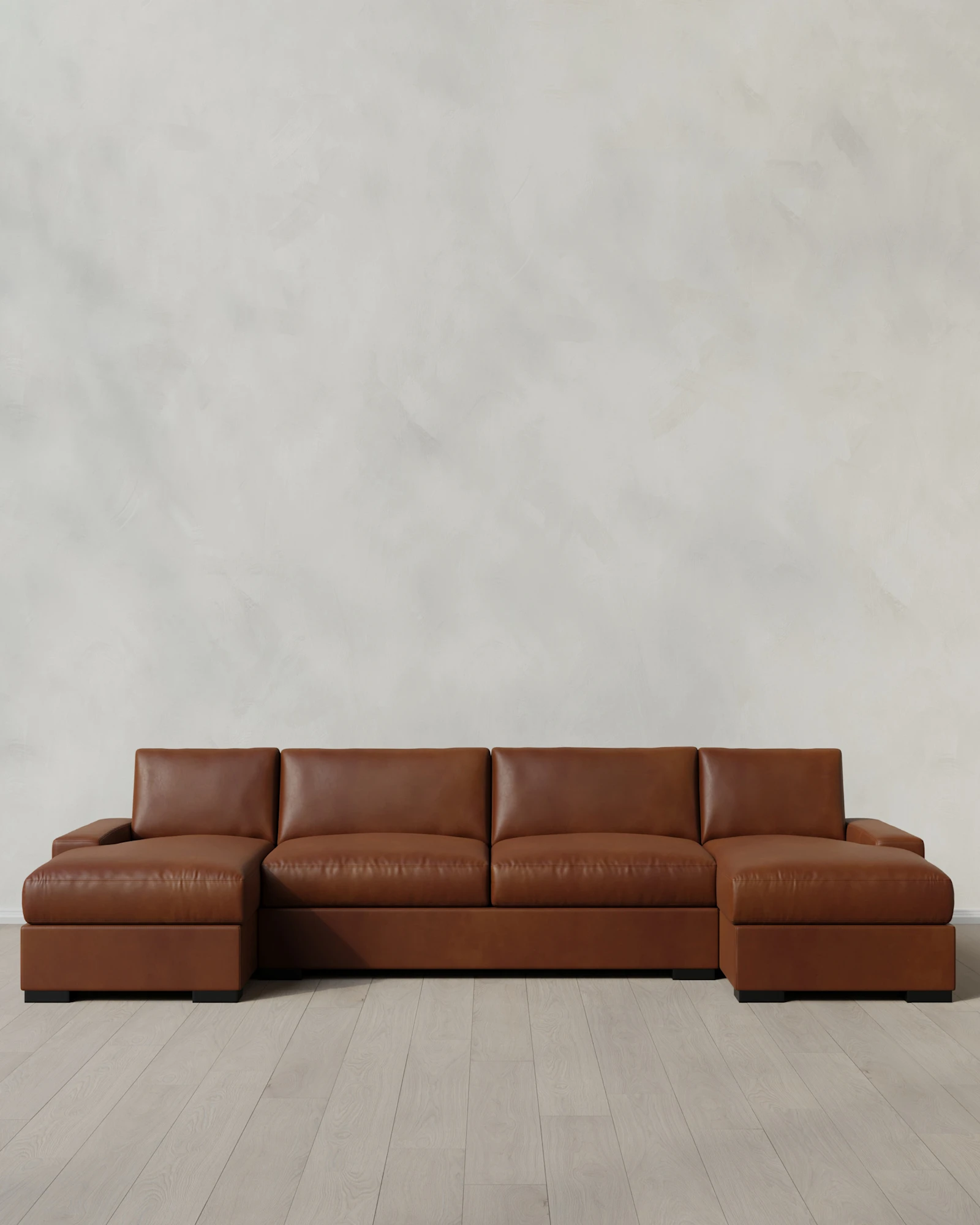 Stillman Leather U Sectional