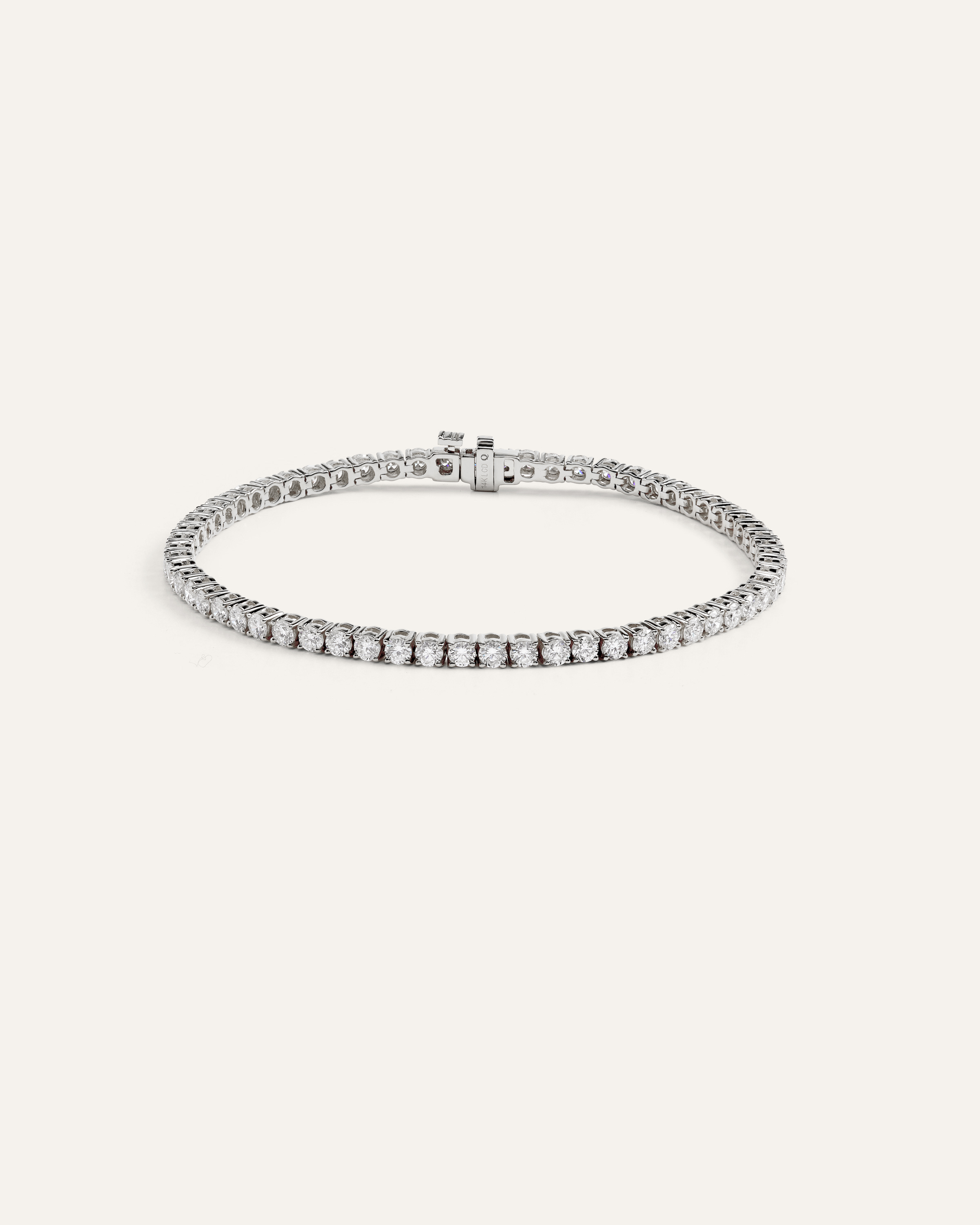 White Gold 14K Gold Lab Grown Diamond Tennis Bracelet