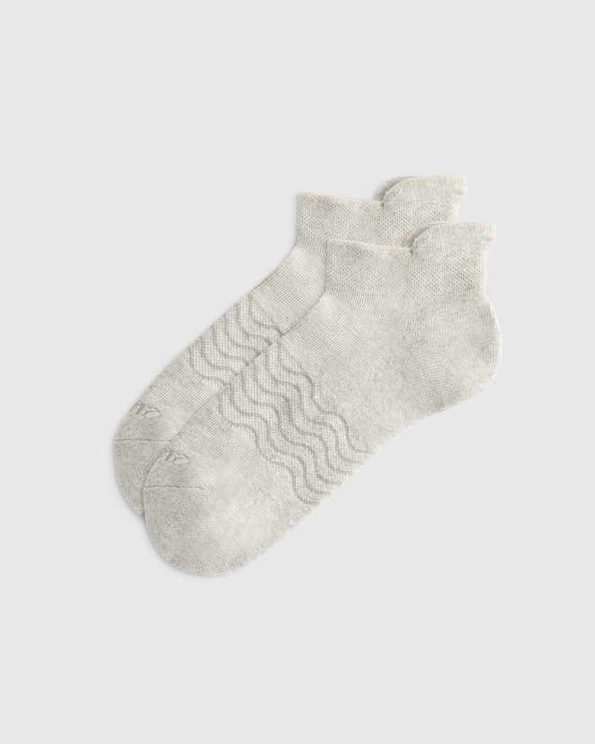 Grey Everyday Cotton Solid Ankle Sock