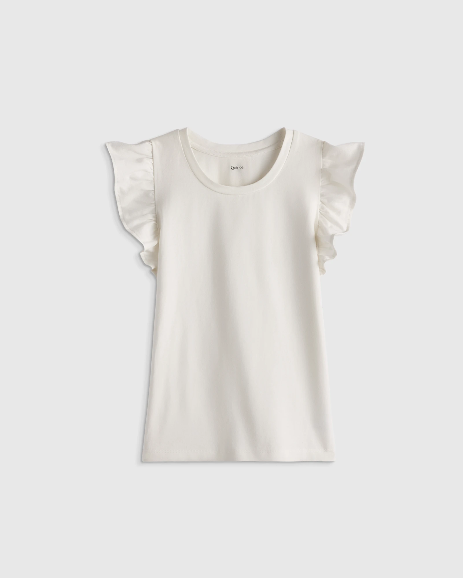 Ruffle Sleeve Organic Cotton Top