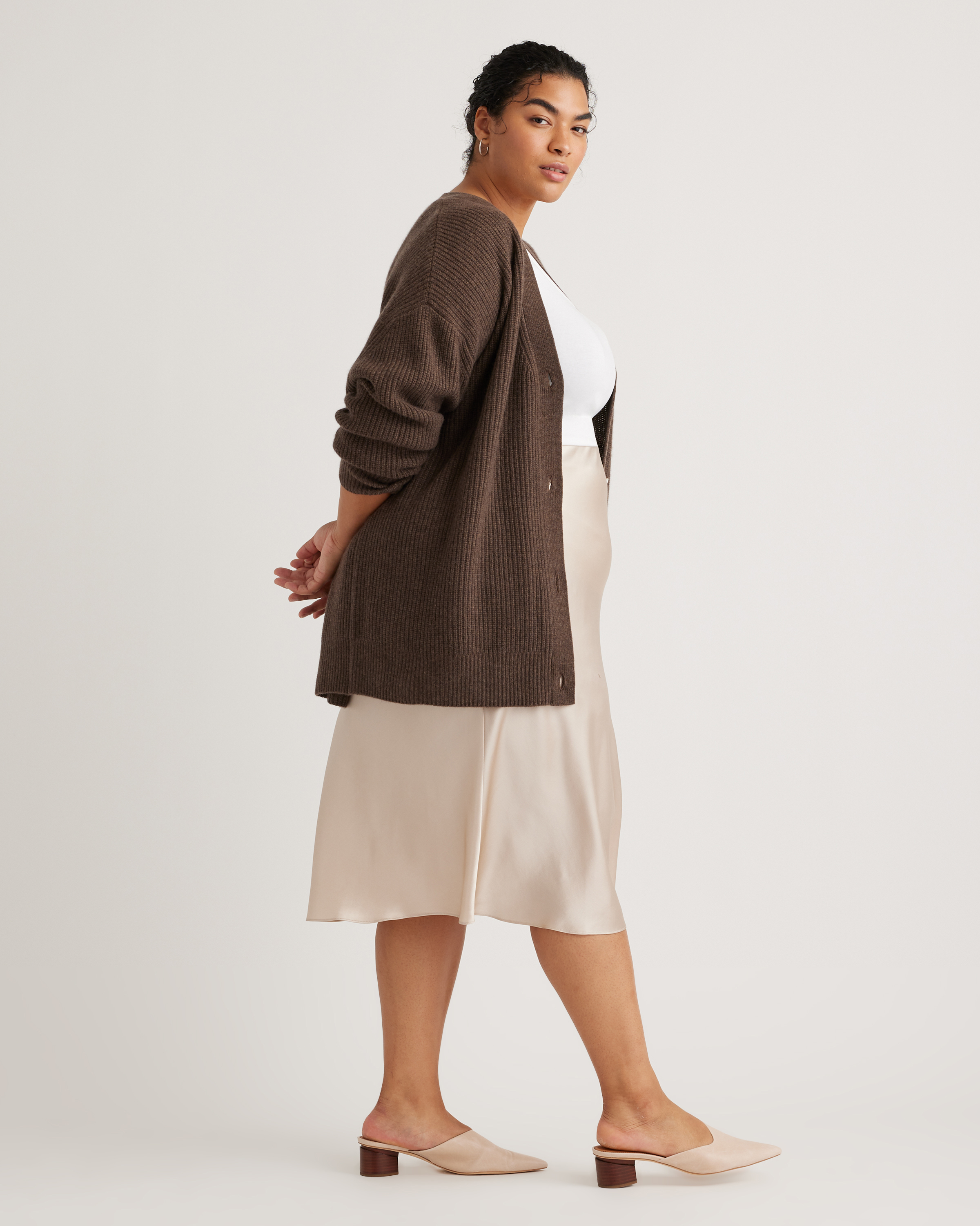 Mongolian Cashmere Crewneck Sweater - Plus Size