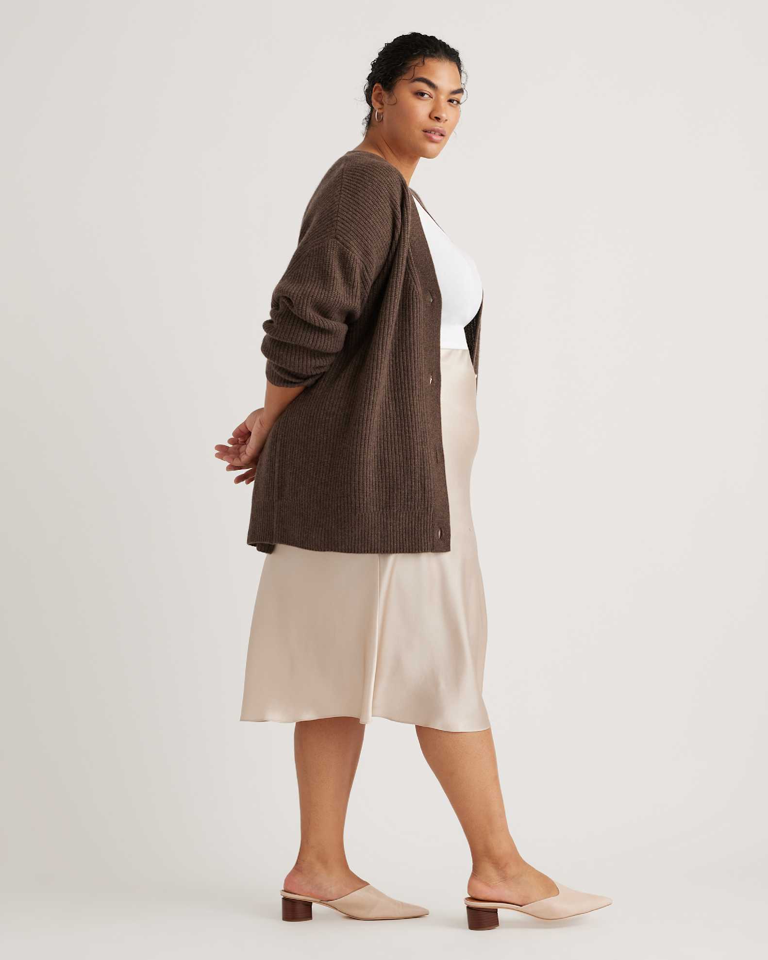 Mongolian Cashmere Crewneck Sweater - Plus Size