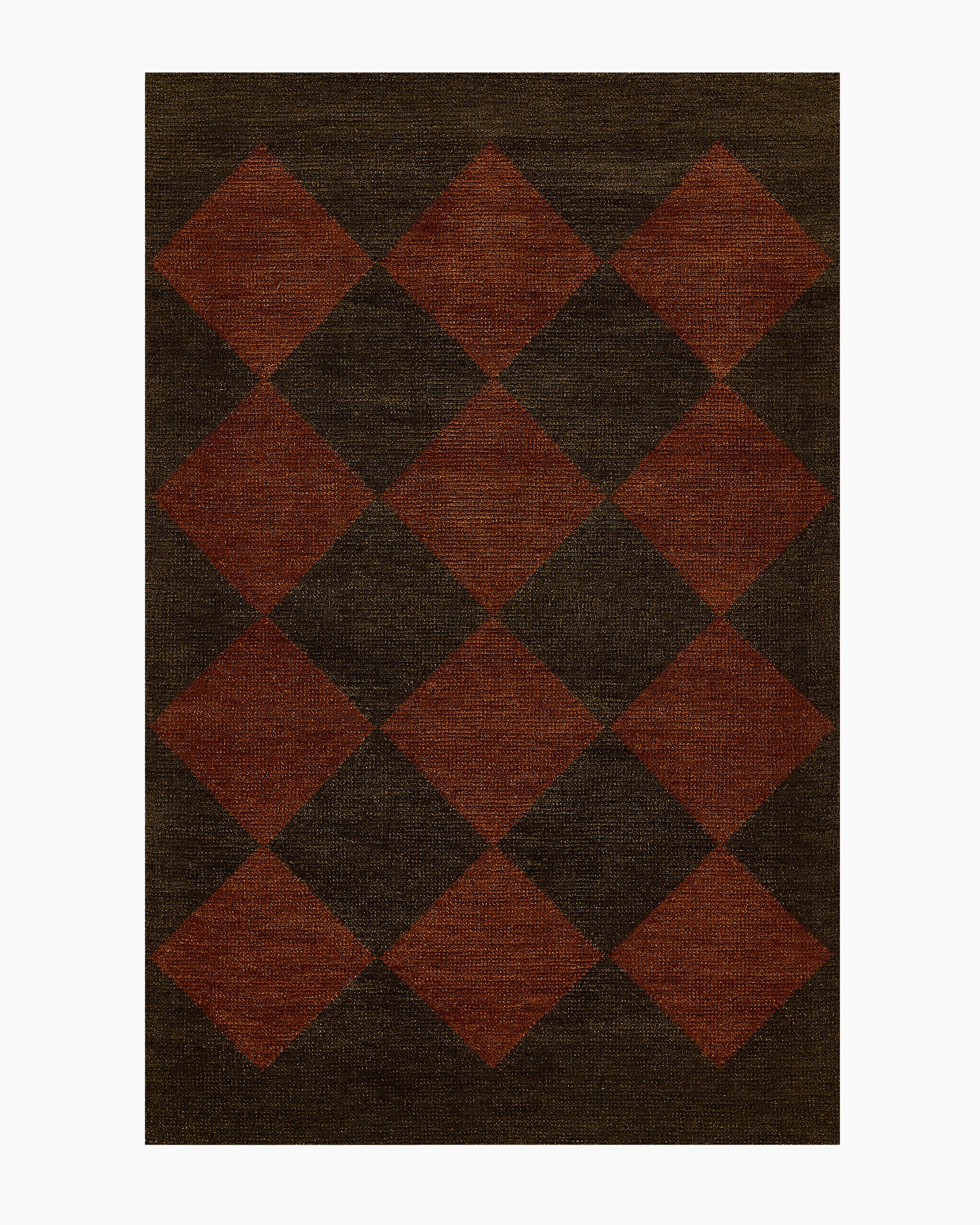 Rust Rome Hand-Loomed Wool Rug