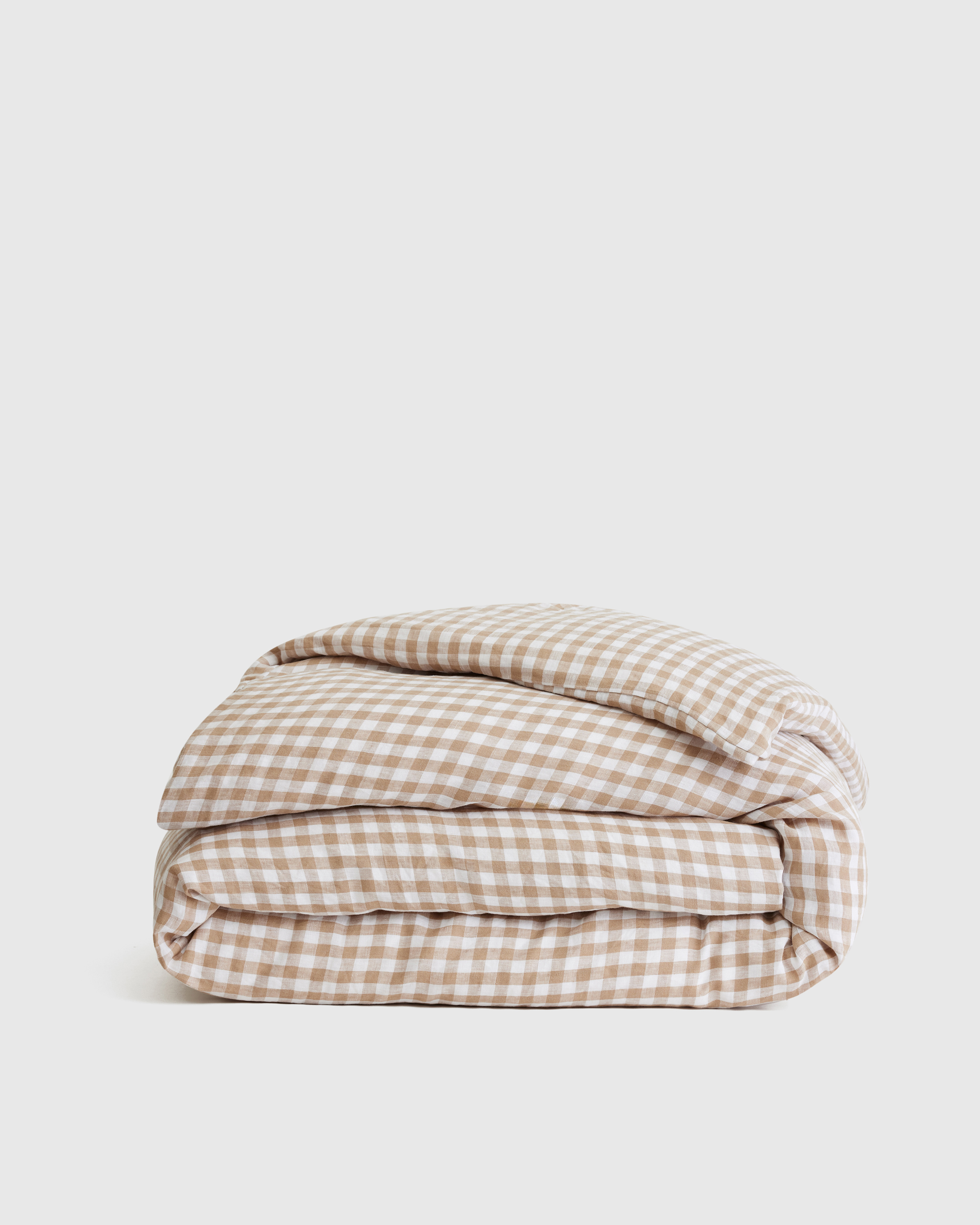 Cafe European Linen Gingham Duvet Cover