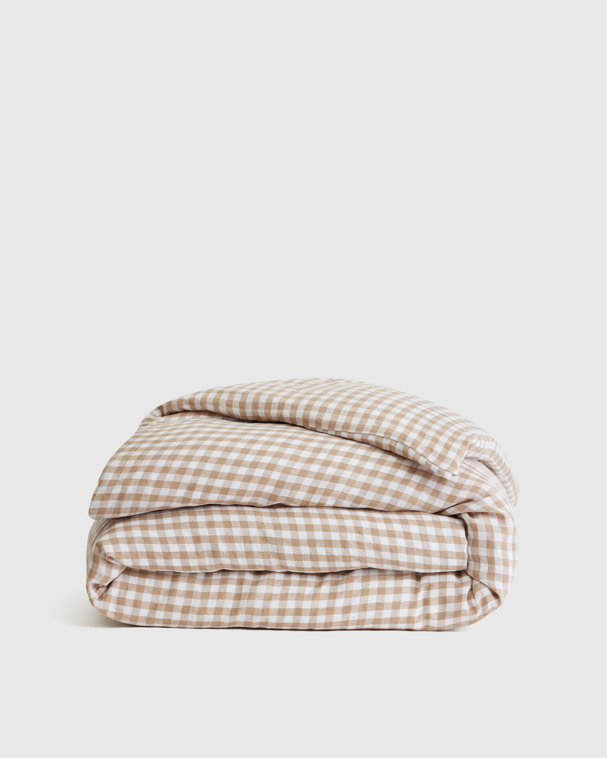 Cafe Gingham European Linen Duvet Cover