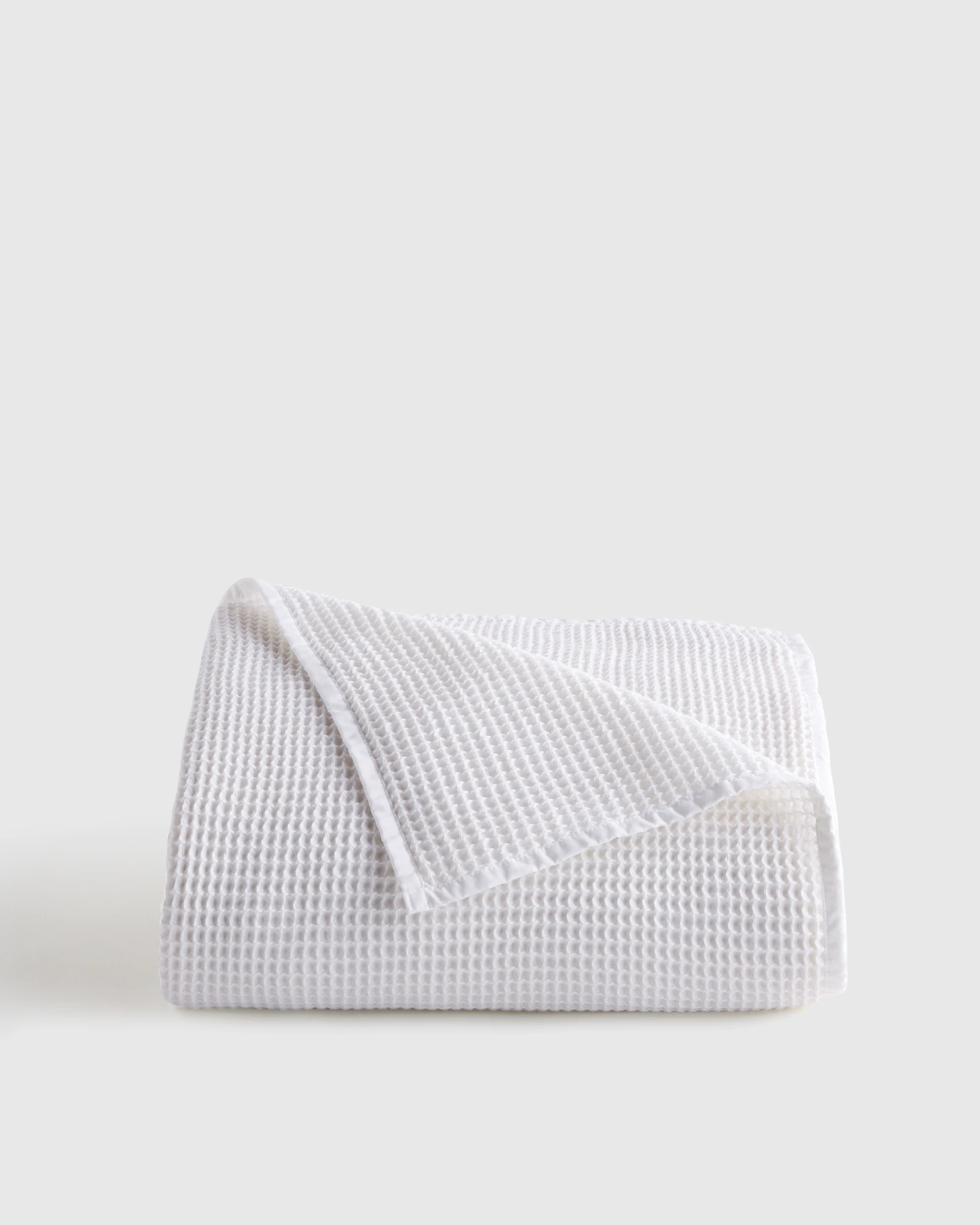 Organic Waffle Bed Blanket - Mist, Full/Queen