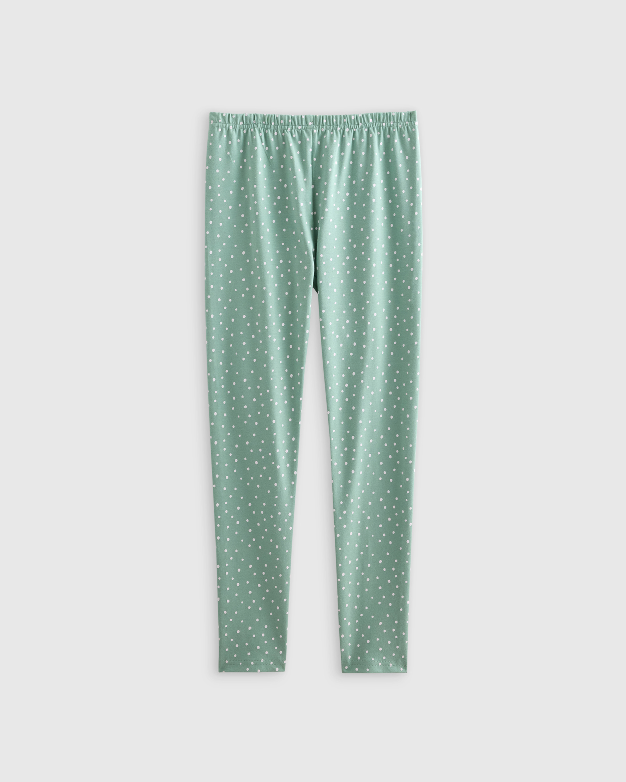 Green Dots Organic Cotton Leggings