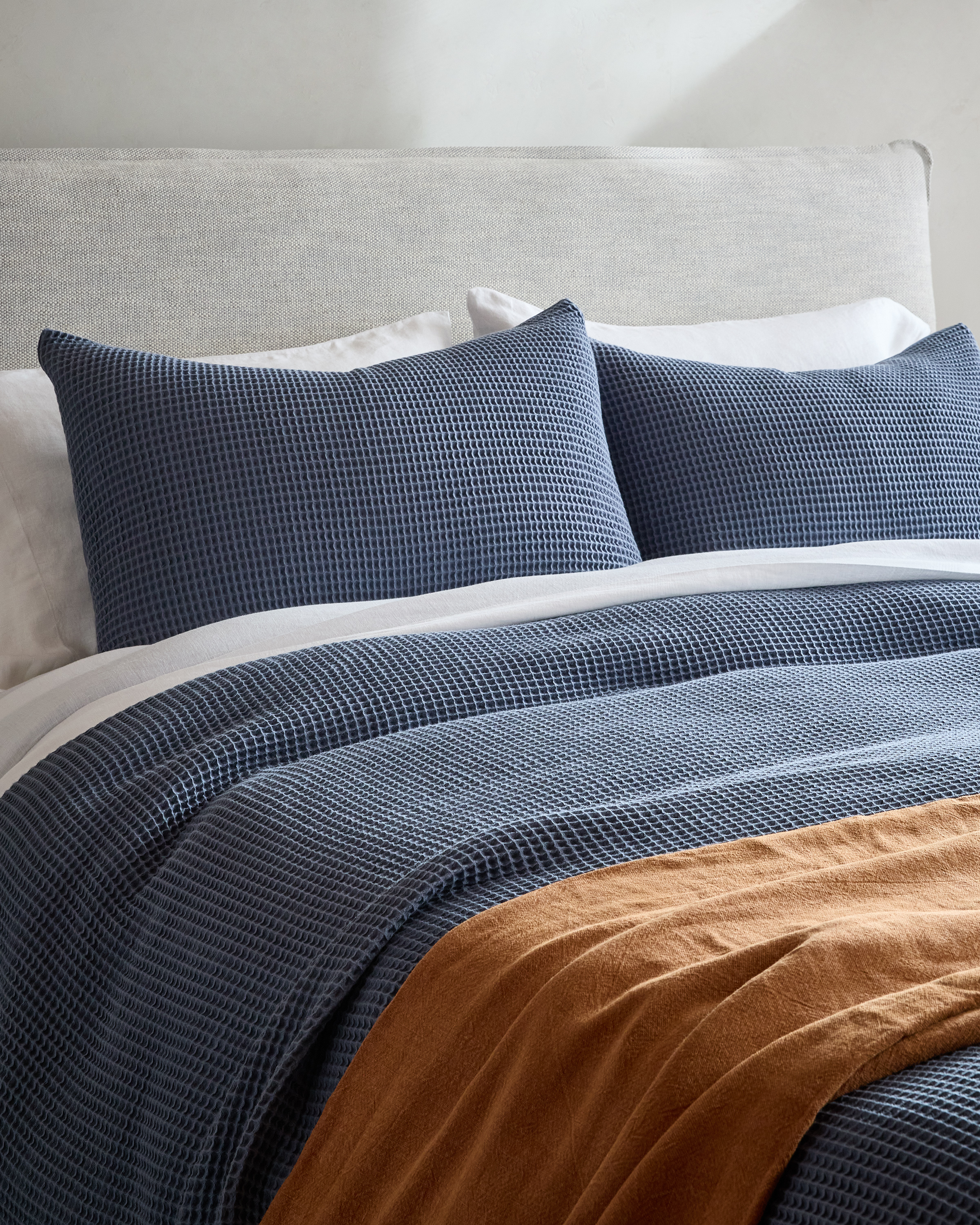 Mineral Organic Waffle Sham Set