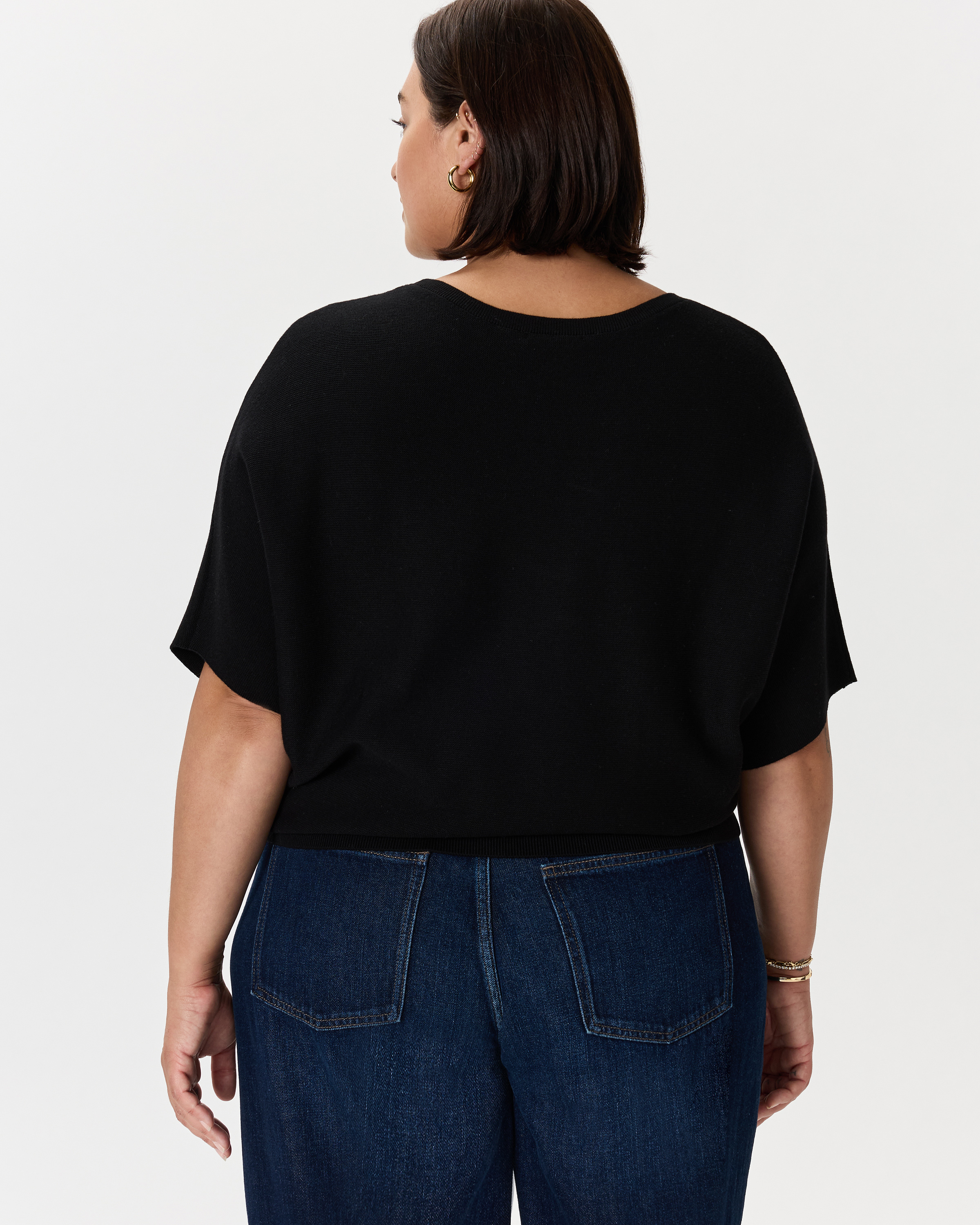 S layered dolman knit bk×wh S layered dolman knit bk×wh S layered dolman knit bk×wh S layered