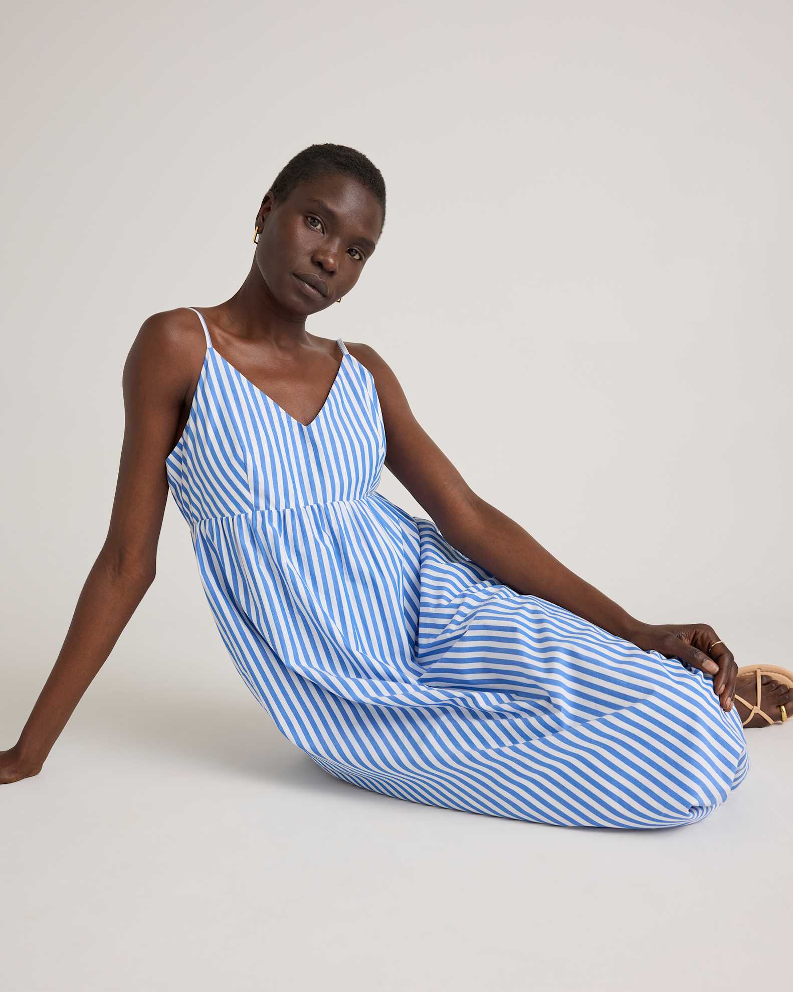 100% Organic Cotton Sleeveless Maxi Dress 100% Organic Cotton Sleeveless Maxi Dress