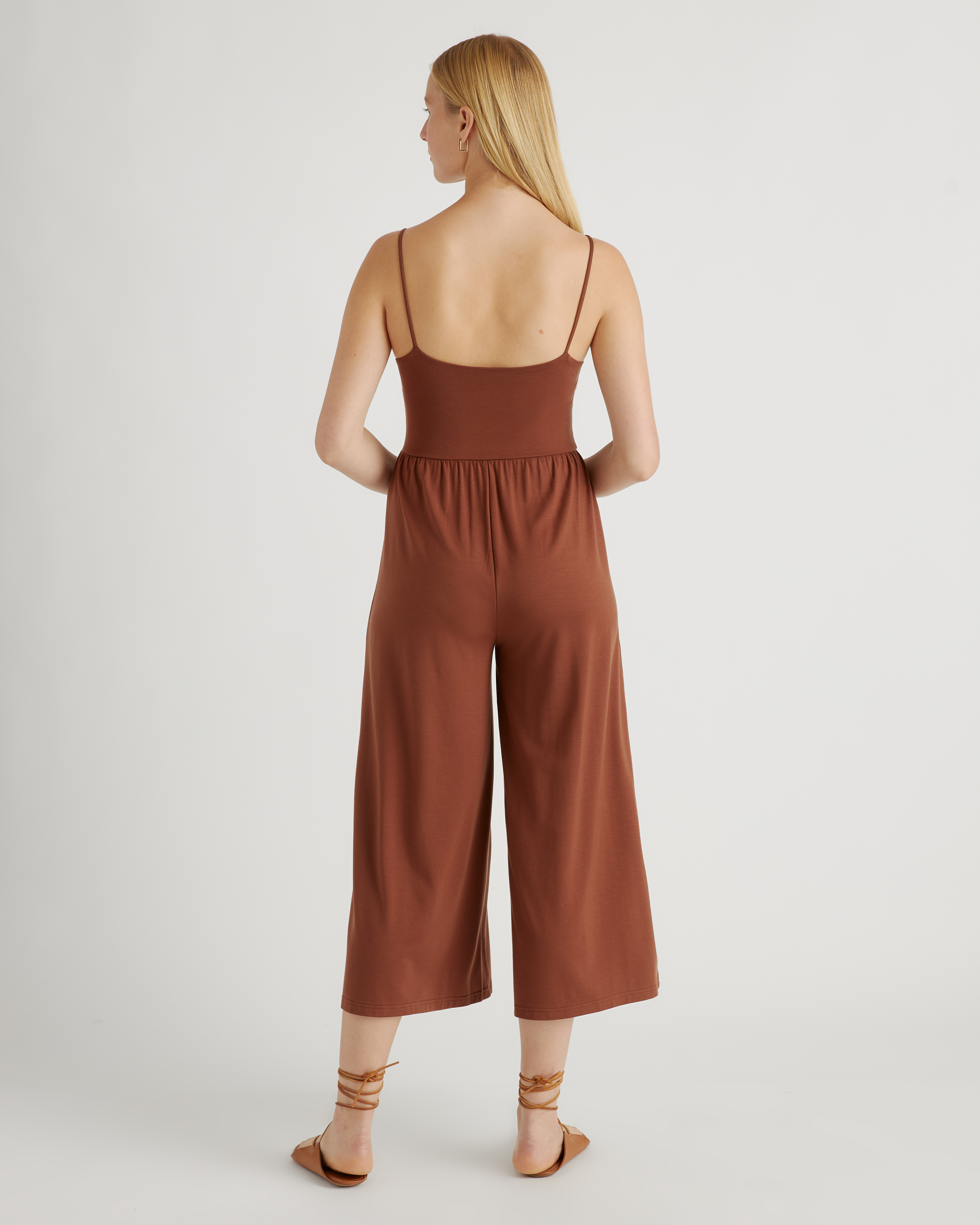Tencel Jersey Wide Leg Jumpsuit