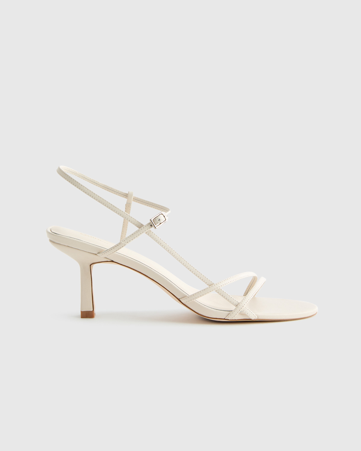 QUINCE Italian Leather 70mm Strappy Heel