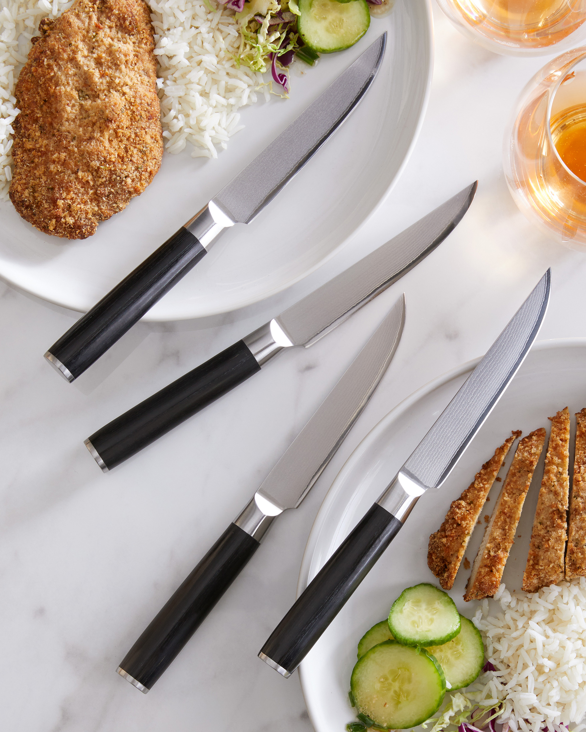 Knife DamascusSteak 1092
