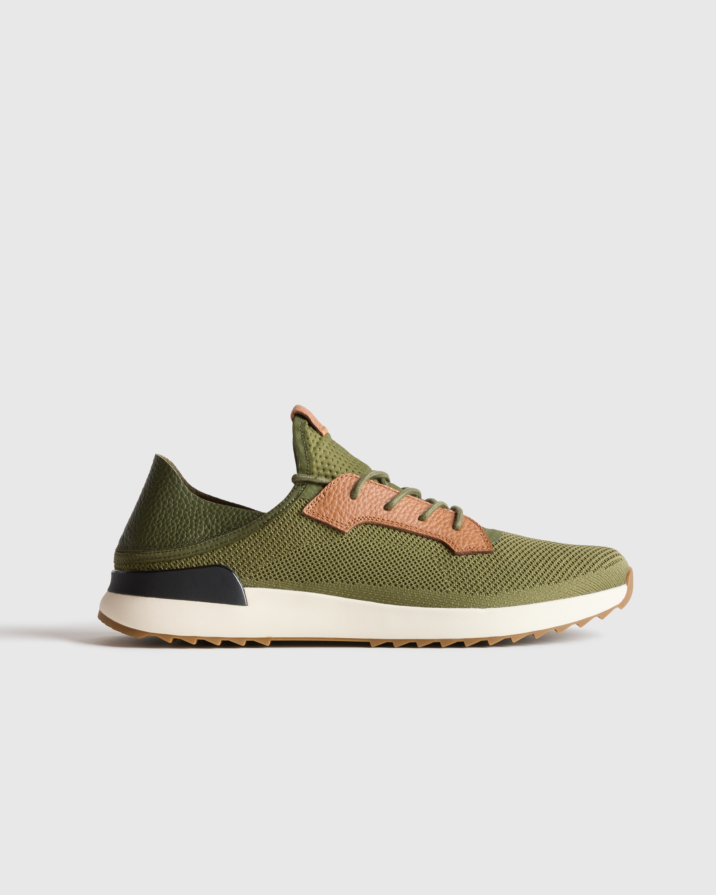 Military Olive Engineered Mesh Slip-On Sneaker