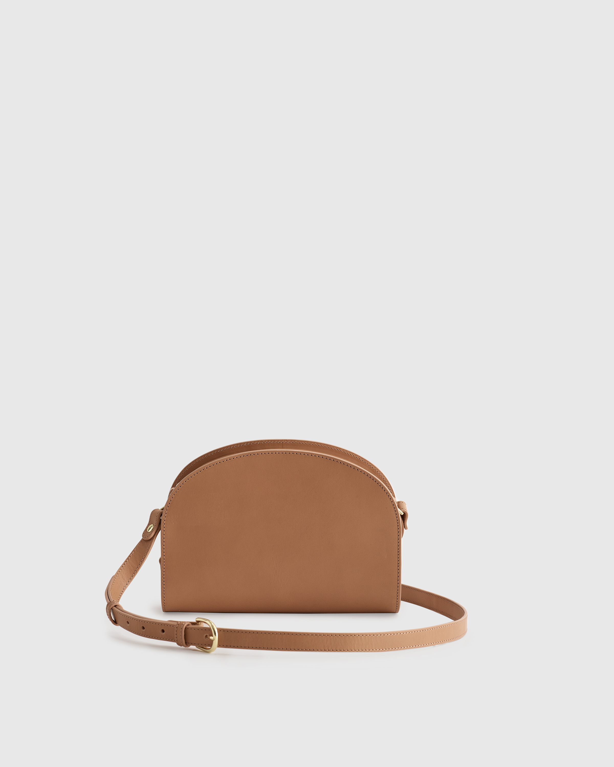 Italian Leather Dome Crossbody - Thumbnail 2