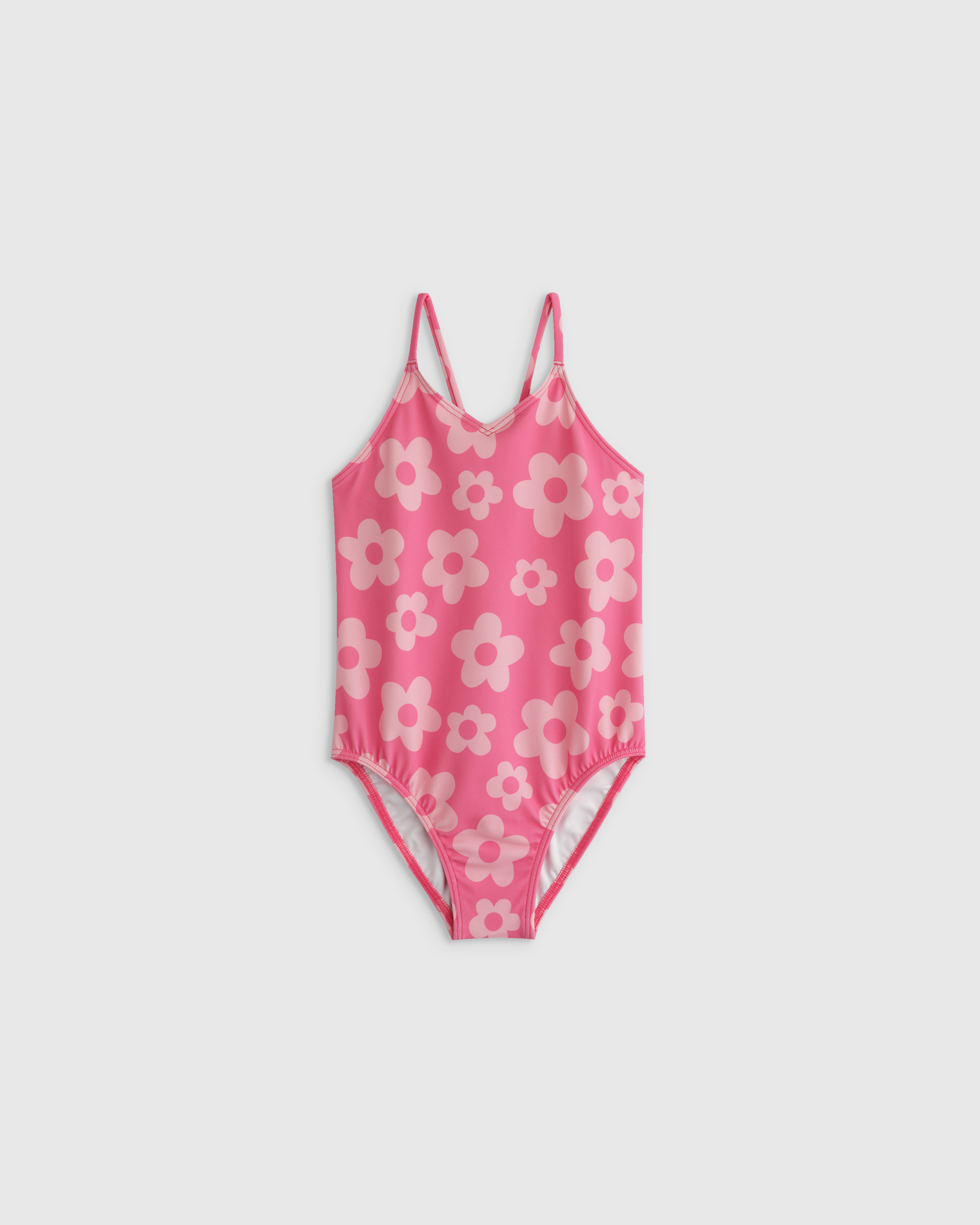 Pink Daisy One-Piece Swimsuit