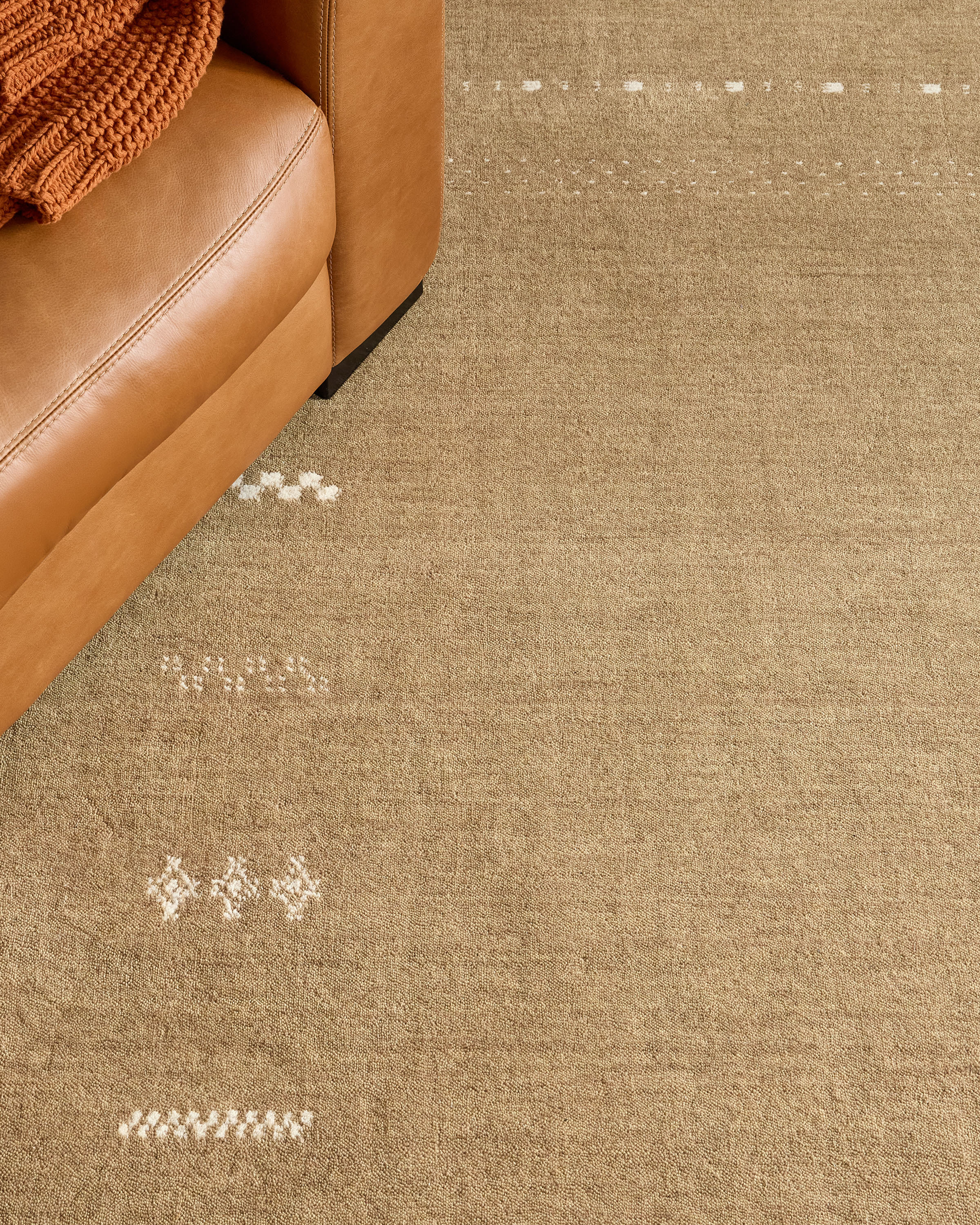 Indie Hand-Loomed Wool Rug in Fawn