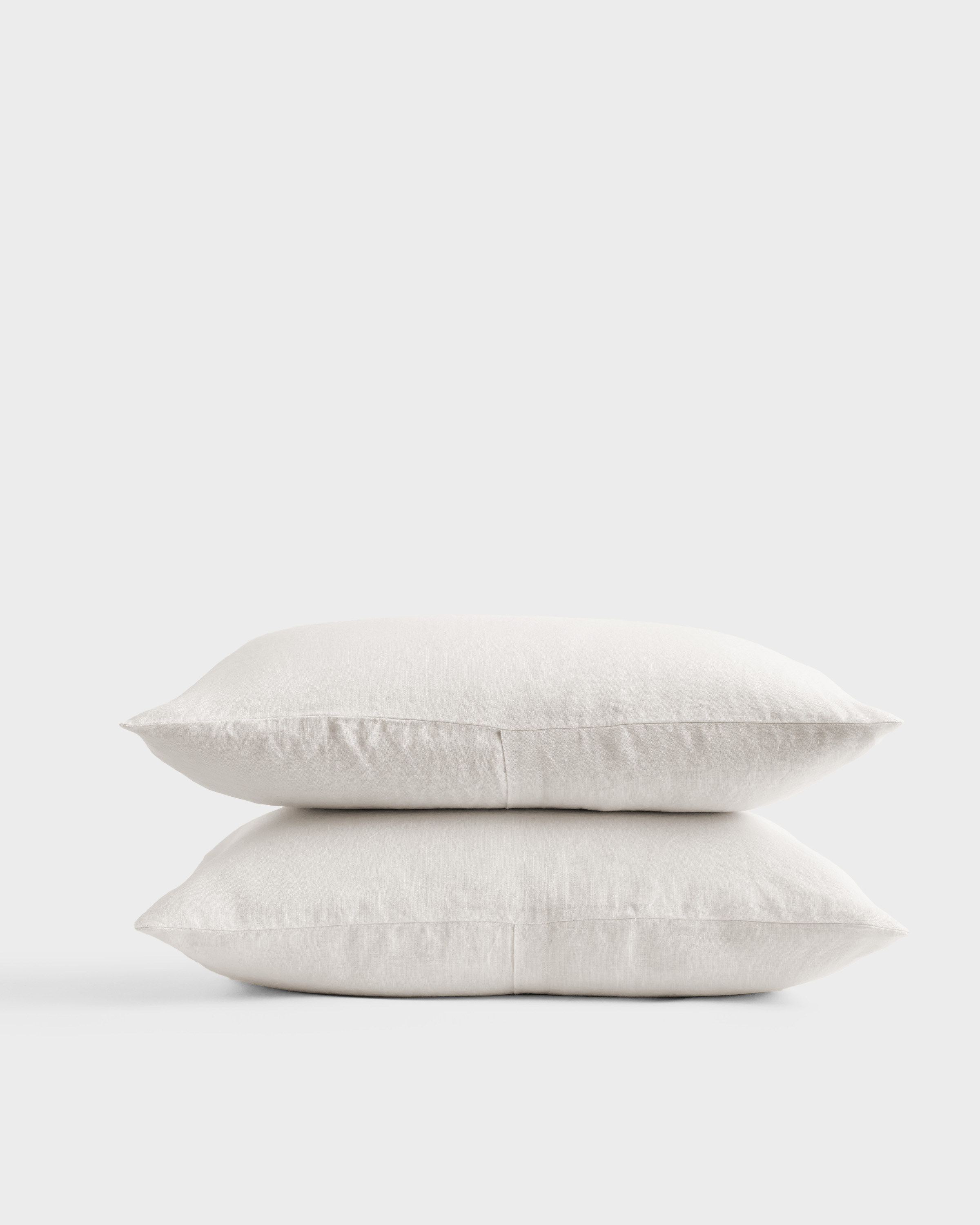 european linen sham set, king, sand