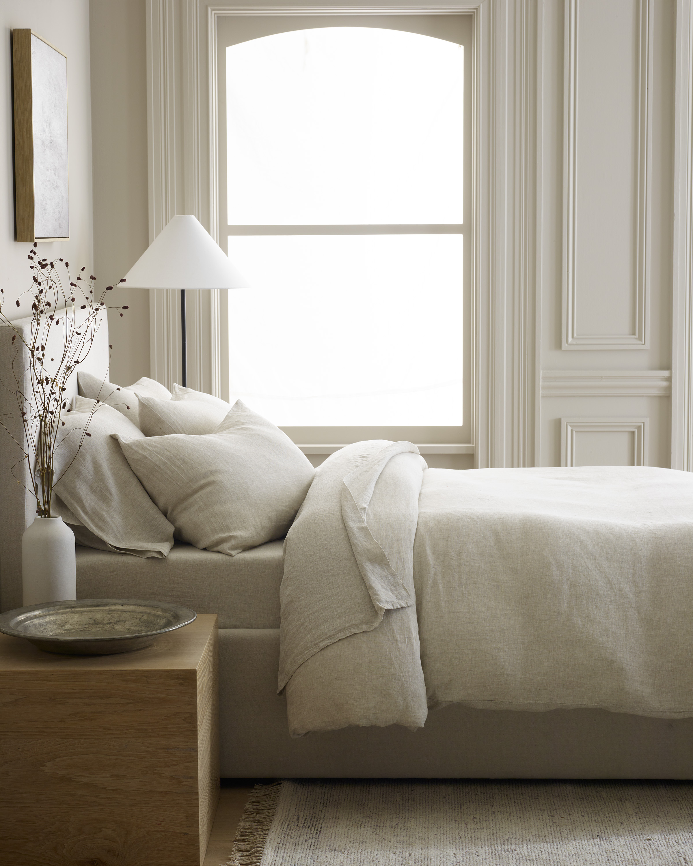 Natural European Linen Chambray Duvet Cover