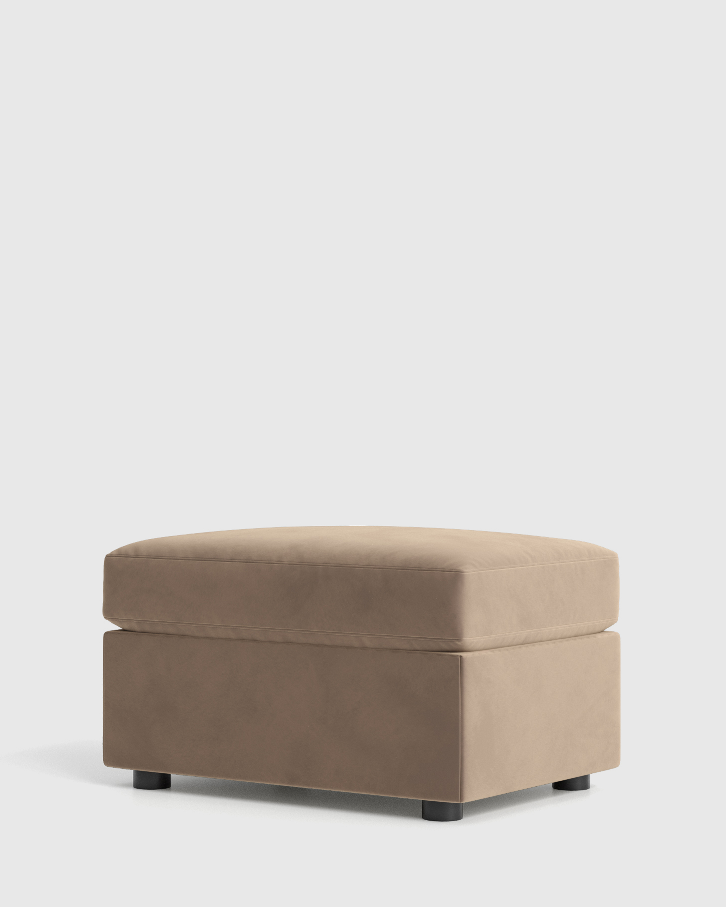 Brennan Performance Velvet Ottoman - thumbnail 3