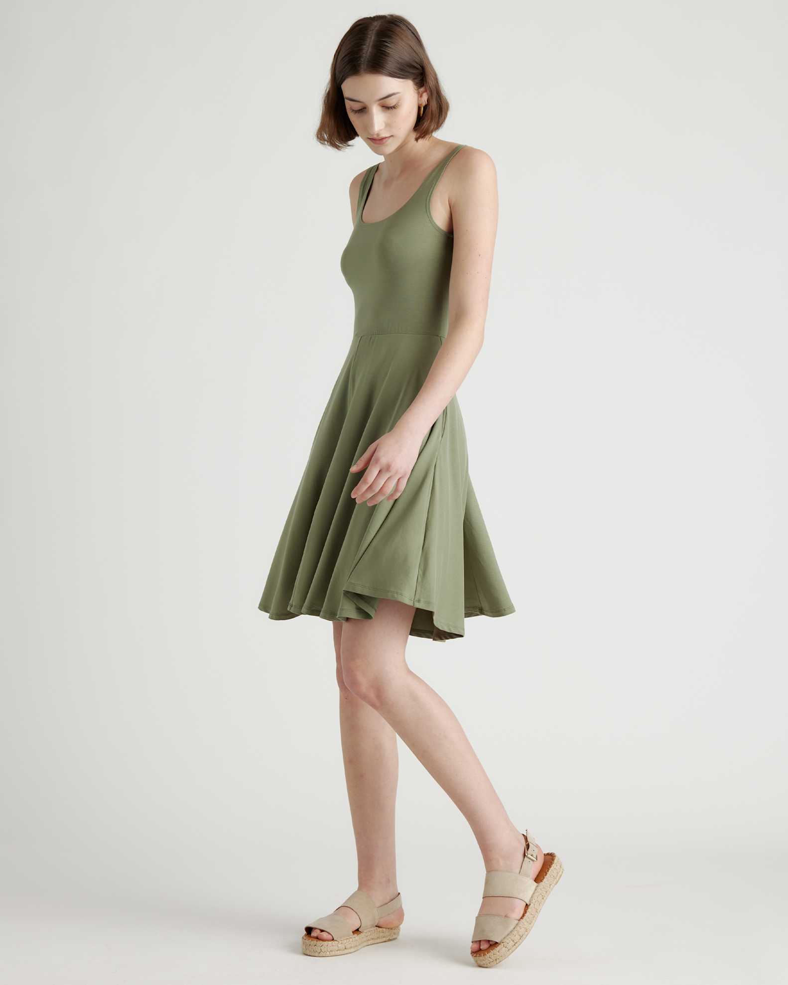 Tencel Jersey Fit & Flare Mini Dress Tencel Jersey Fit & Flare Mini Dress