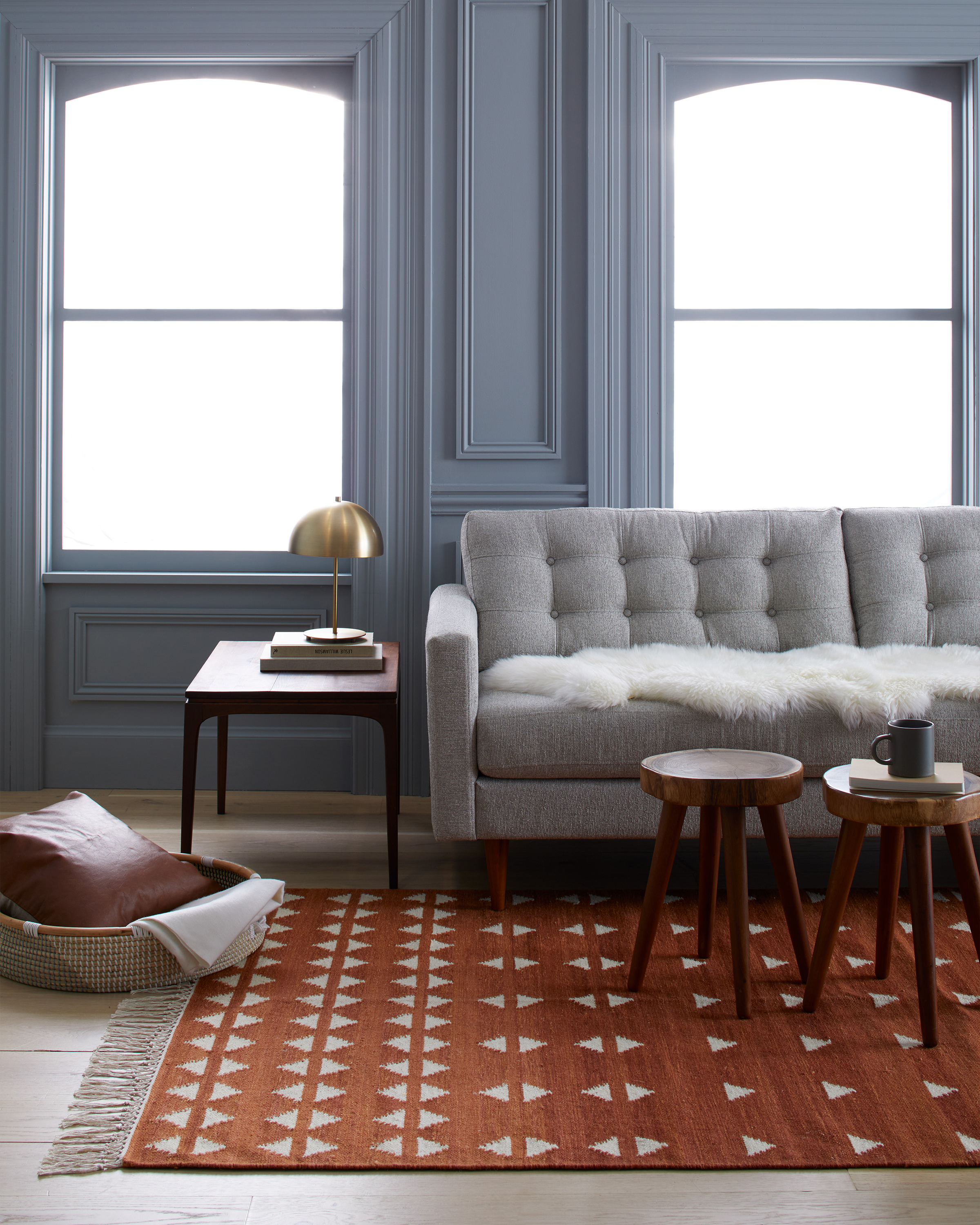 Shay Wool Kilim Rug - Thumbnail 2